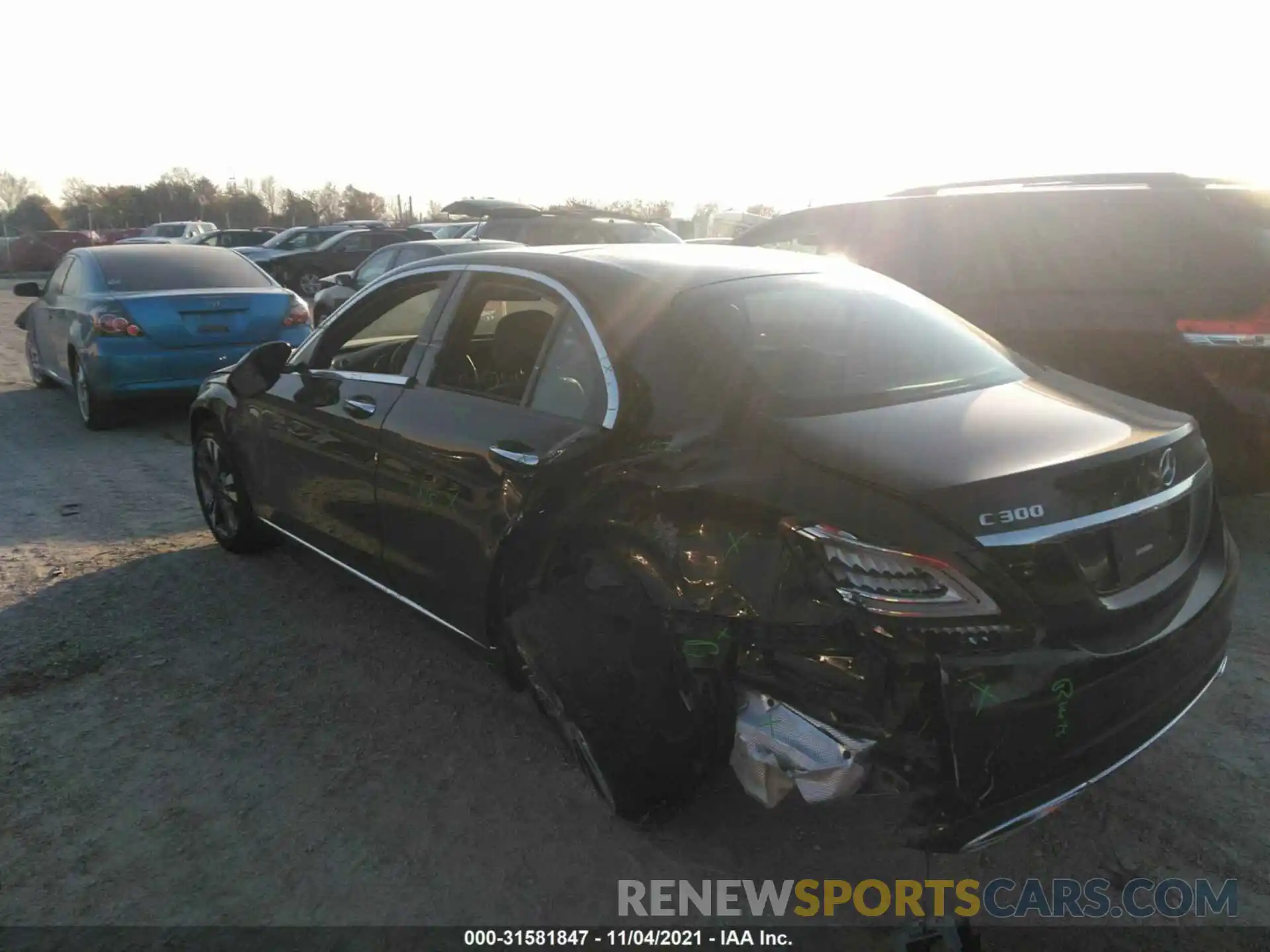 3 Photograph of a damaged car W1KWF8EB2MR626173 MERCEDES-BENZ C-CLASS 2021