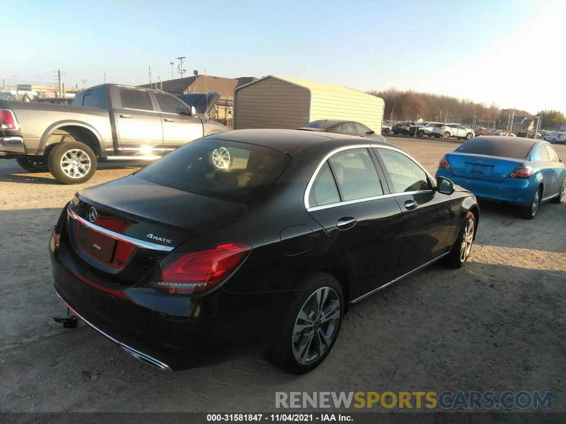 4 Photograph of a damaged car W1KWF8EB2MR626173 MERCEDES-BENZ C-CLASS 2021