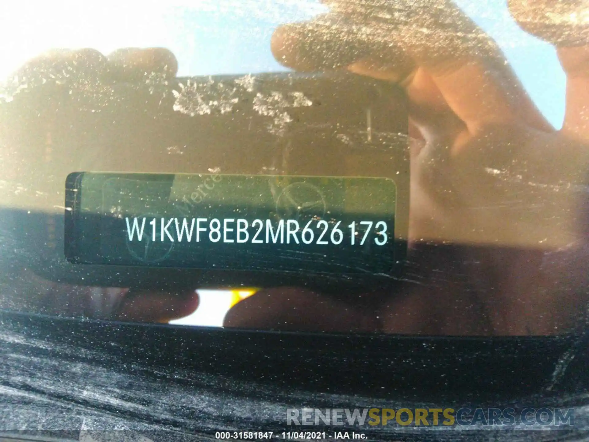 9 Photograph of a damaged car W1KWF8EB2MR626173 MERCEDES-BENZ C-CLASS 2021