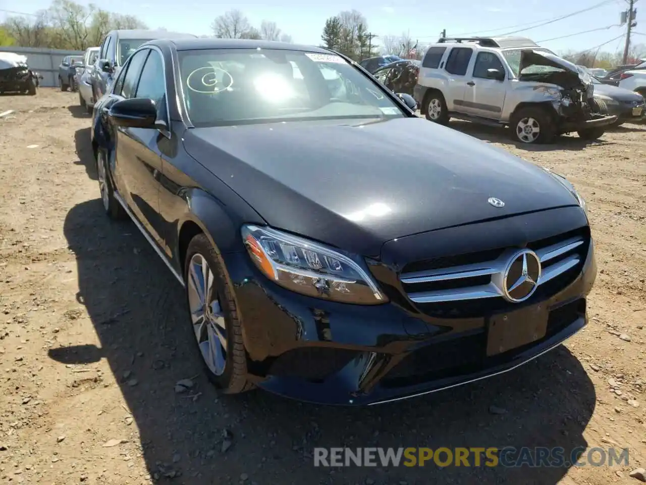 1 Photograph of a damaged car W1KWF8EB2MR634662 MERCEDES-BENZ C-CLASS 2021