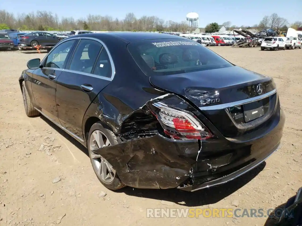 3 Photograph of a damaged car W1KWF8EB2MR634662 MERCEDES-BENZ C-CLASS 2021