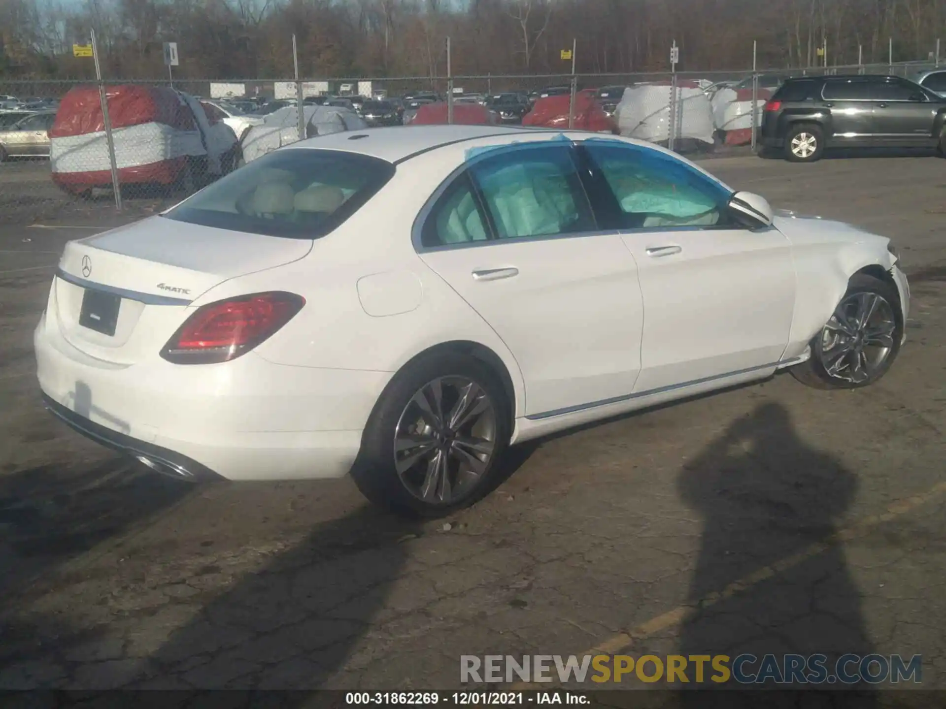 4 Photograph of a damaged car W1KWF8EB2MR636945 MERCEDES-BENZ C-CLASS 2021