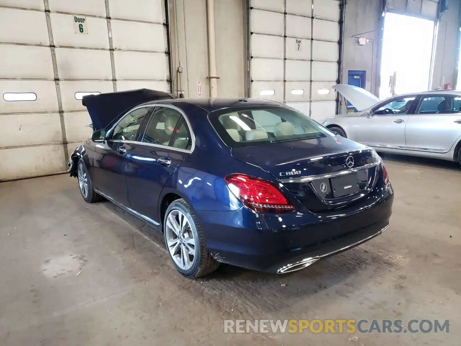 3 Photograph of a damaged car W1KWF8EB2MR640560 MERCEDES-BENZ C CLASS 2021