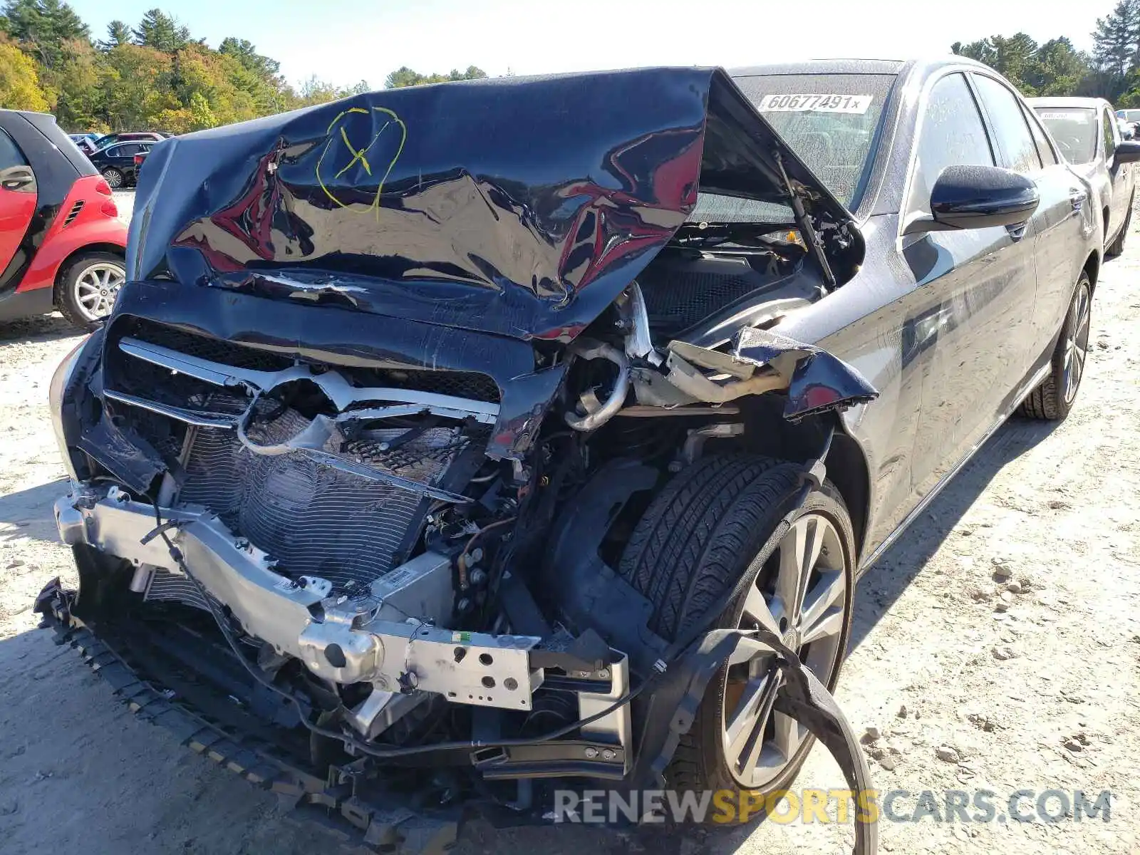 2 Photograph of a damaged car W1KWF8EB2MR640655 MERCEDES-BENZ C-CLASS 2021