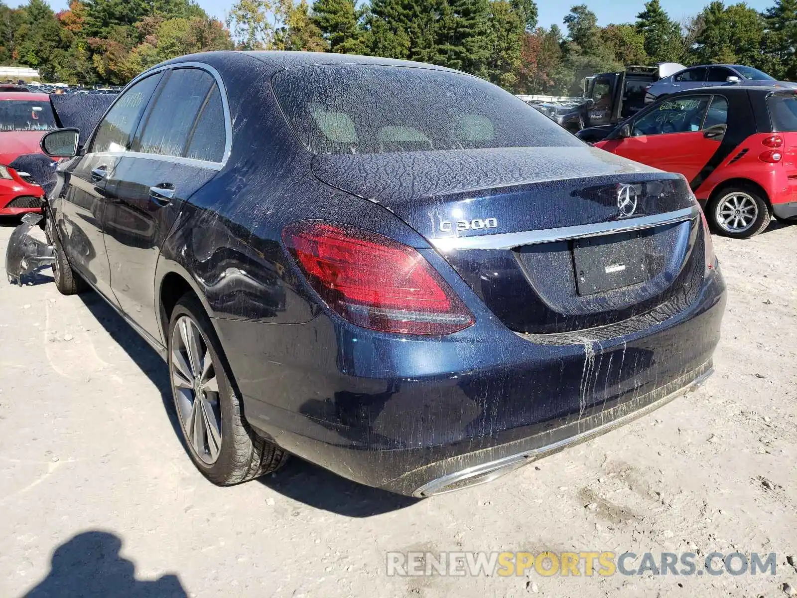 3 Photograph of a damaged car W1KWF8EB2MR640655 MERCEDES-BENZ C-CLASS 2021