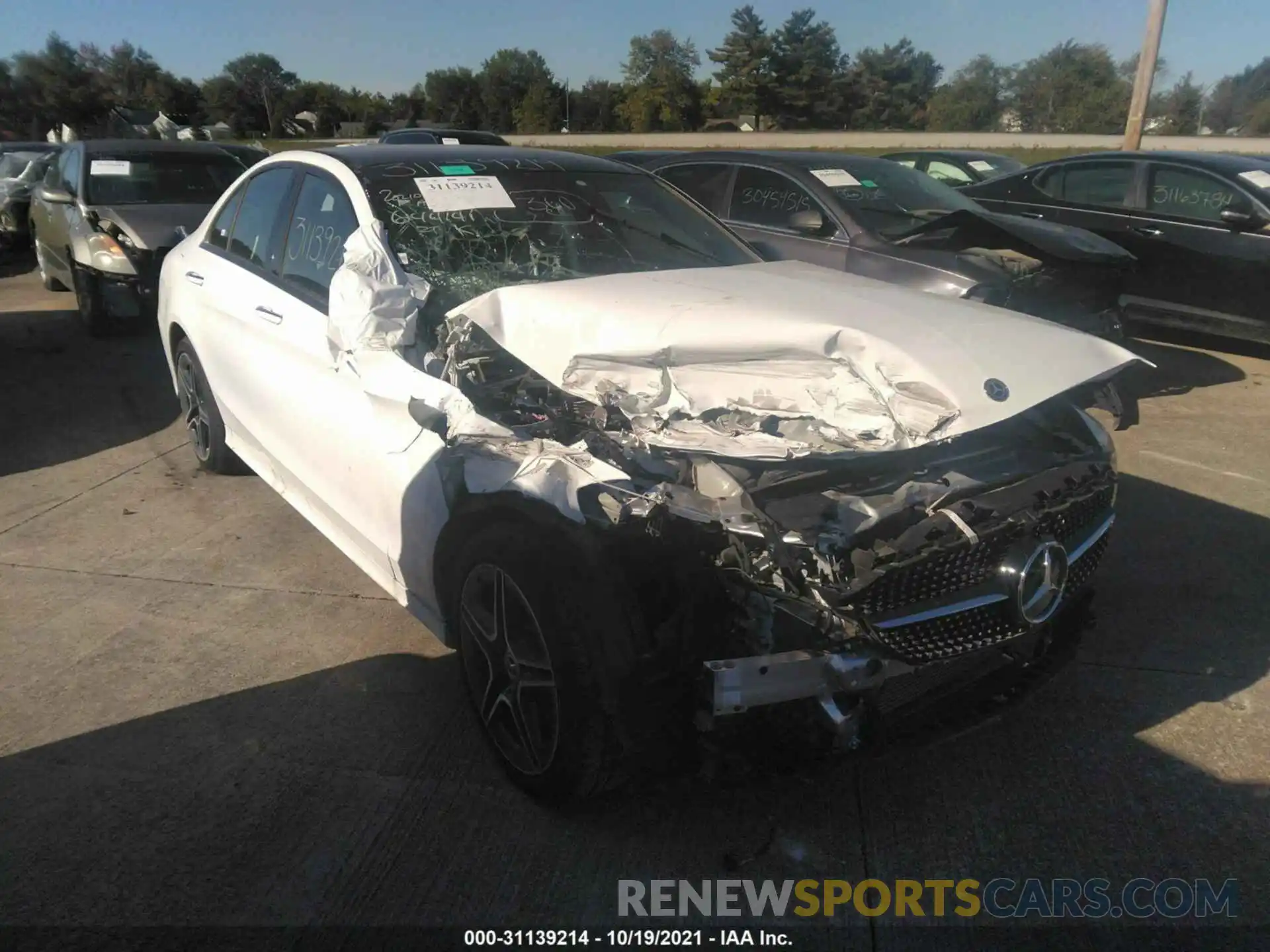 1 Photograph of a damaged car W1KWF8EB2MR644141 MERCEDES-BENZ C-CLASS 2021