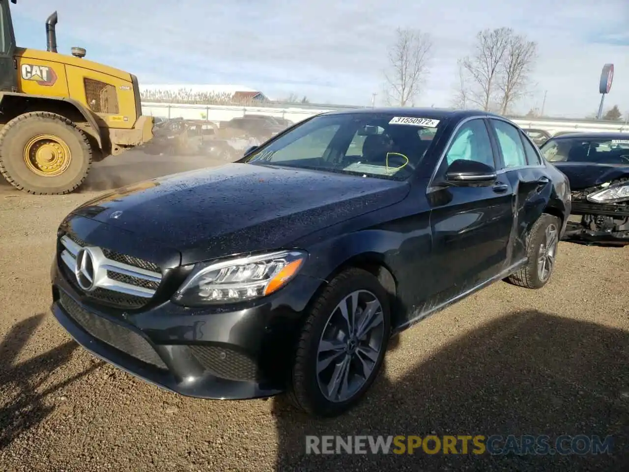 2 Photograph of a damaged car W1KWF8EB2MR649047 MERCEDES-BENZ C-CLASS 2021