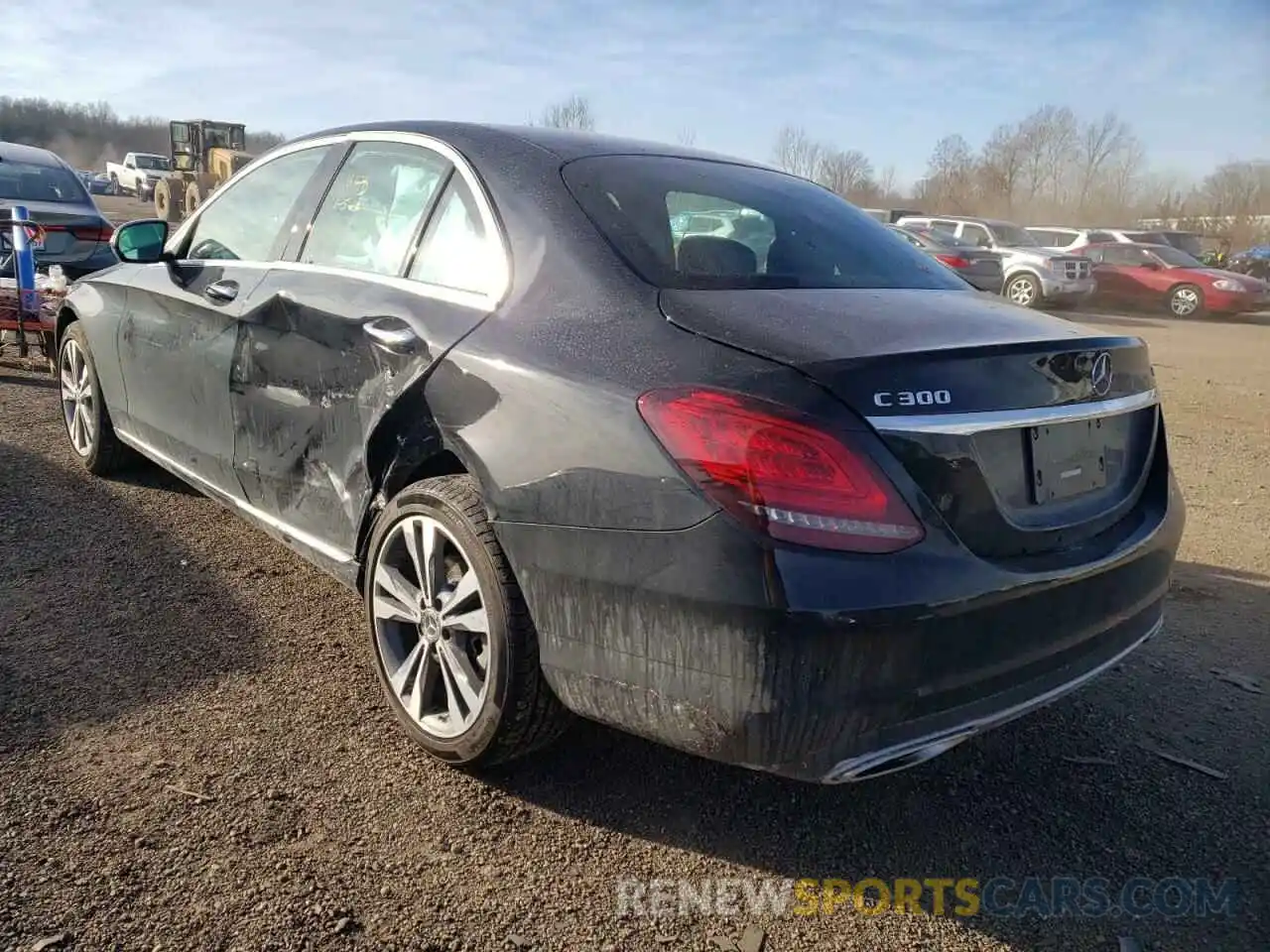 3 Photograph of a damaged car W1KWF8EB2MR649047 MERCEDES-BENZ C-CLASS 2021