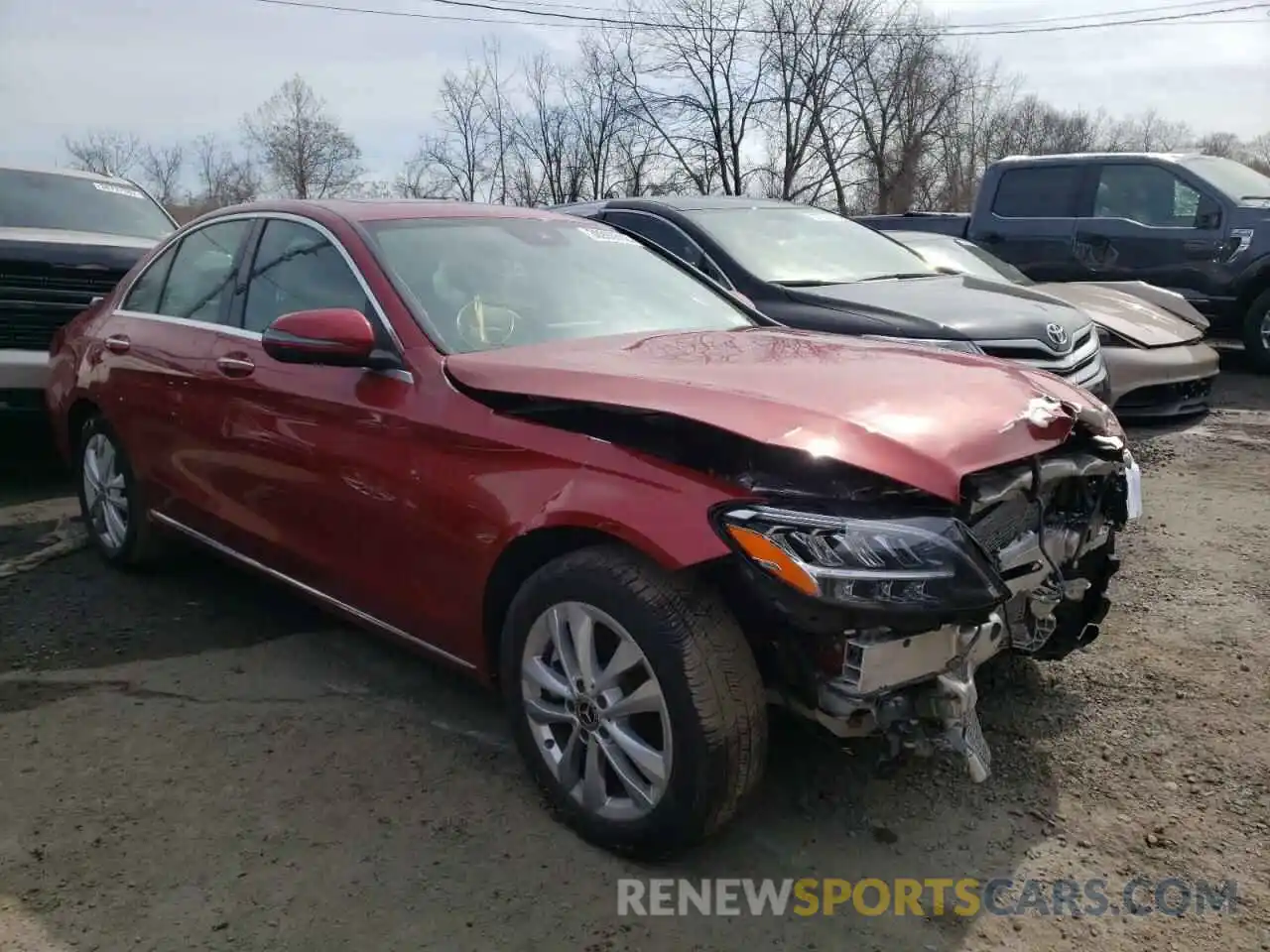 1 Photograph of a damaged car W1KWF8EB3MR611388 MERCEDES-BENZ C-CLASS 2021