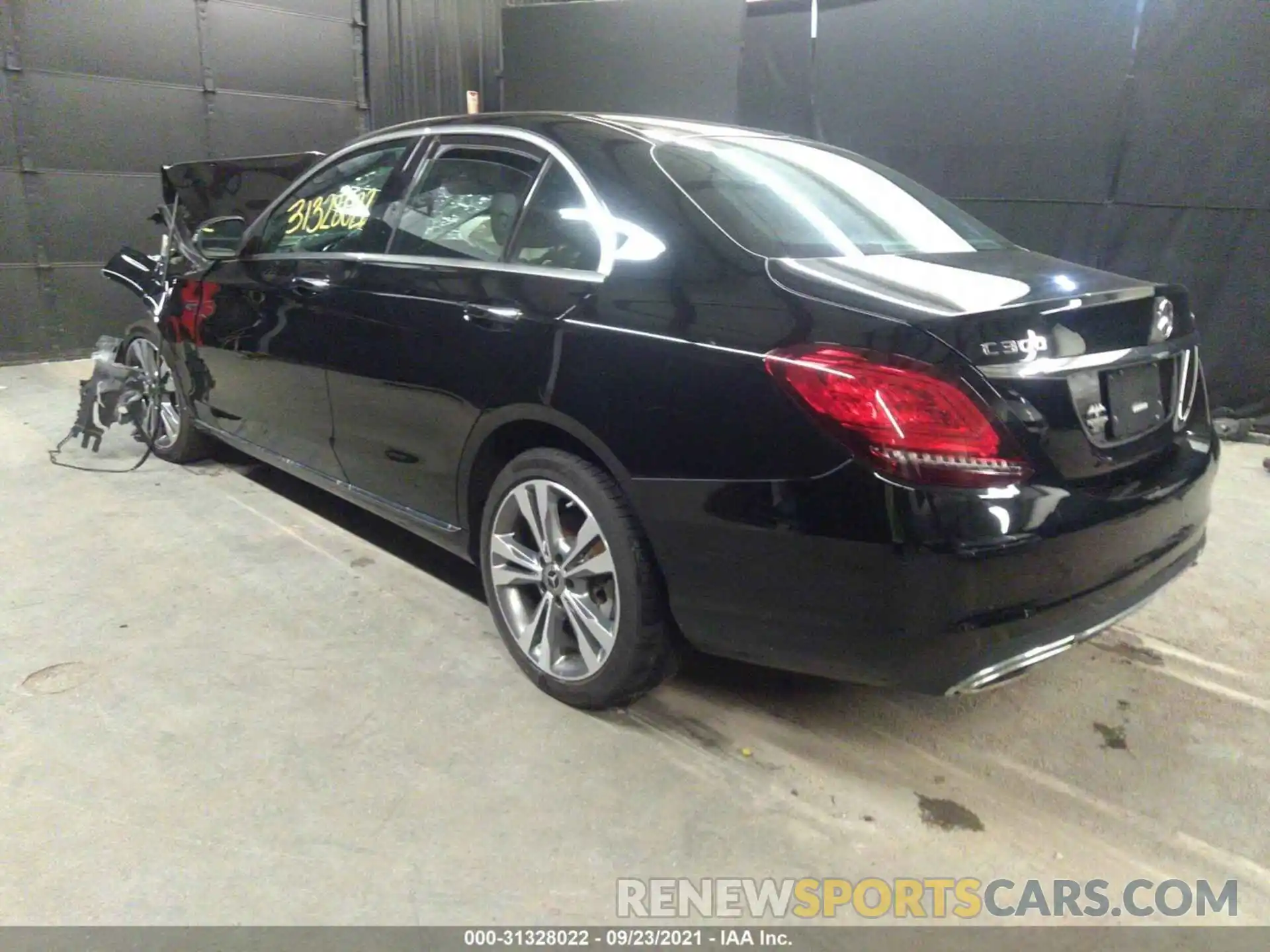 3 Photograph of a damaged car W1KWF8EB3MR612279 MERCEDES-BENZ C-CLASS 2021