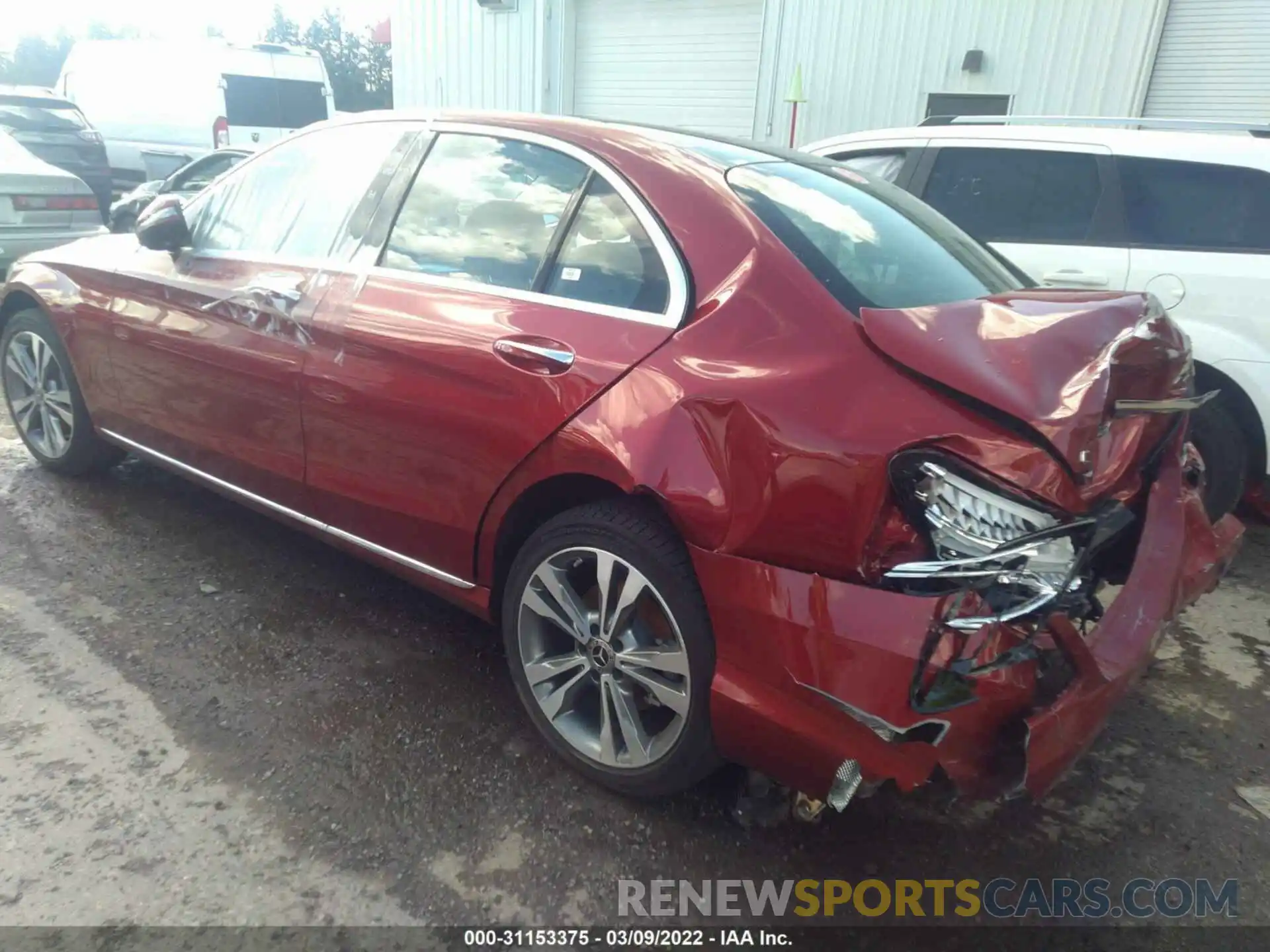 3 Photograph of a damaged car W1KWF8EB3MR620365 MERCEDES-BENZ C-CLASS 2021