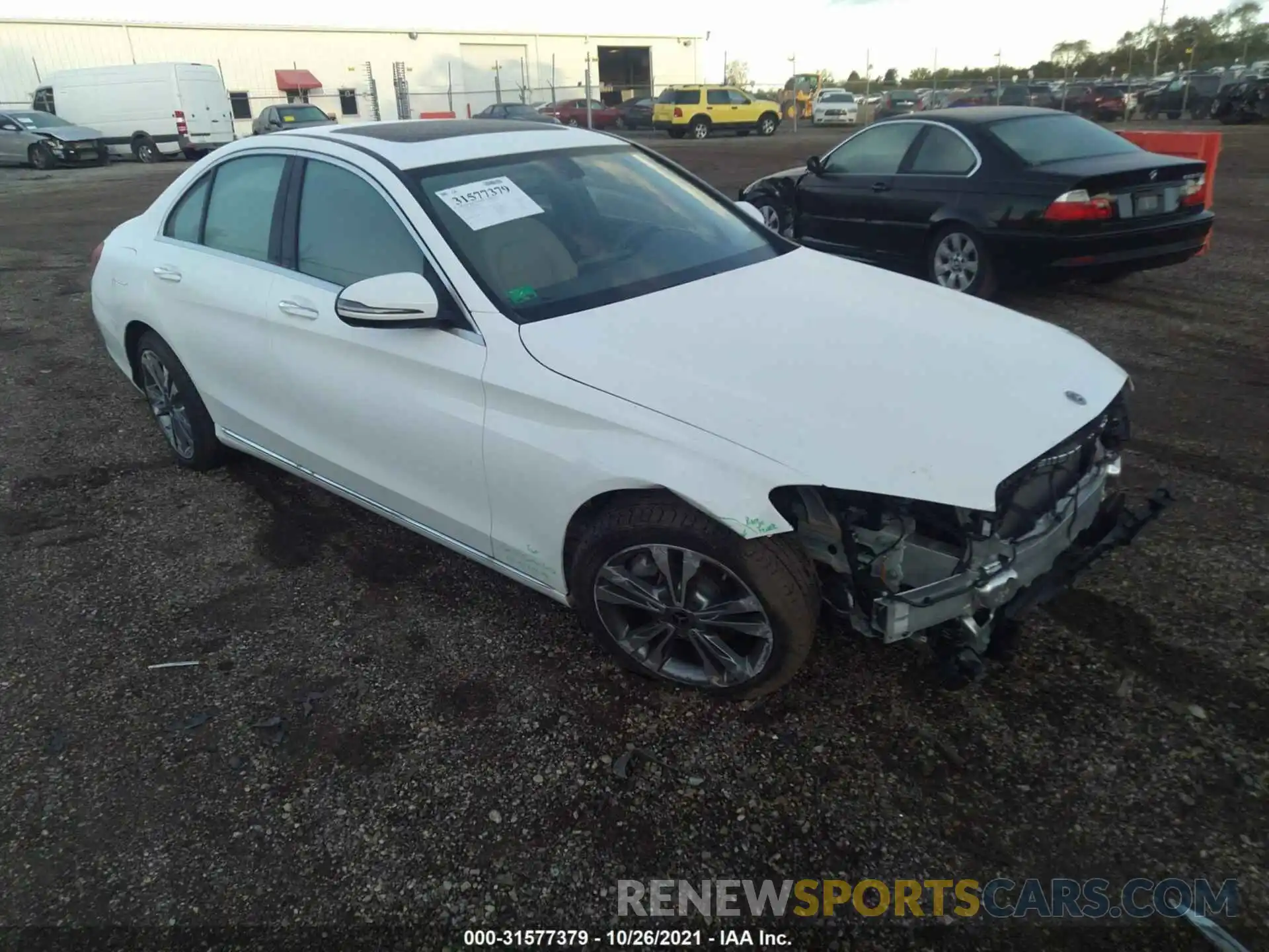 1 Photograph of a damaged car W1KWF8EB3MR632984 MERCEDES-BENZ C-CLASS 2021