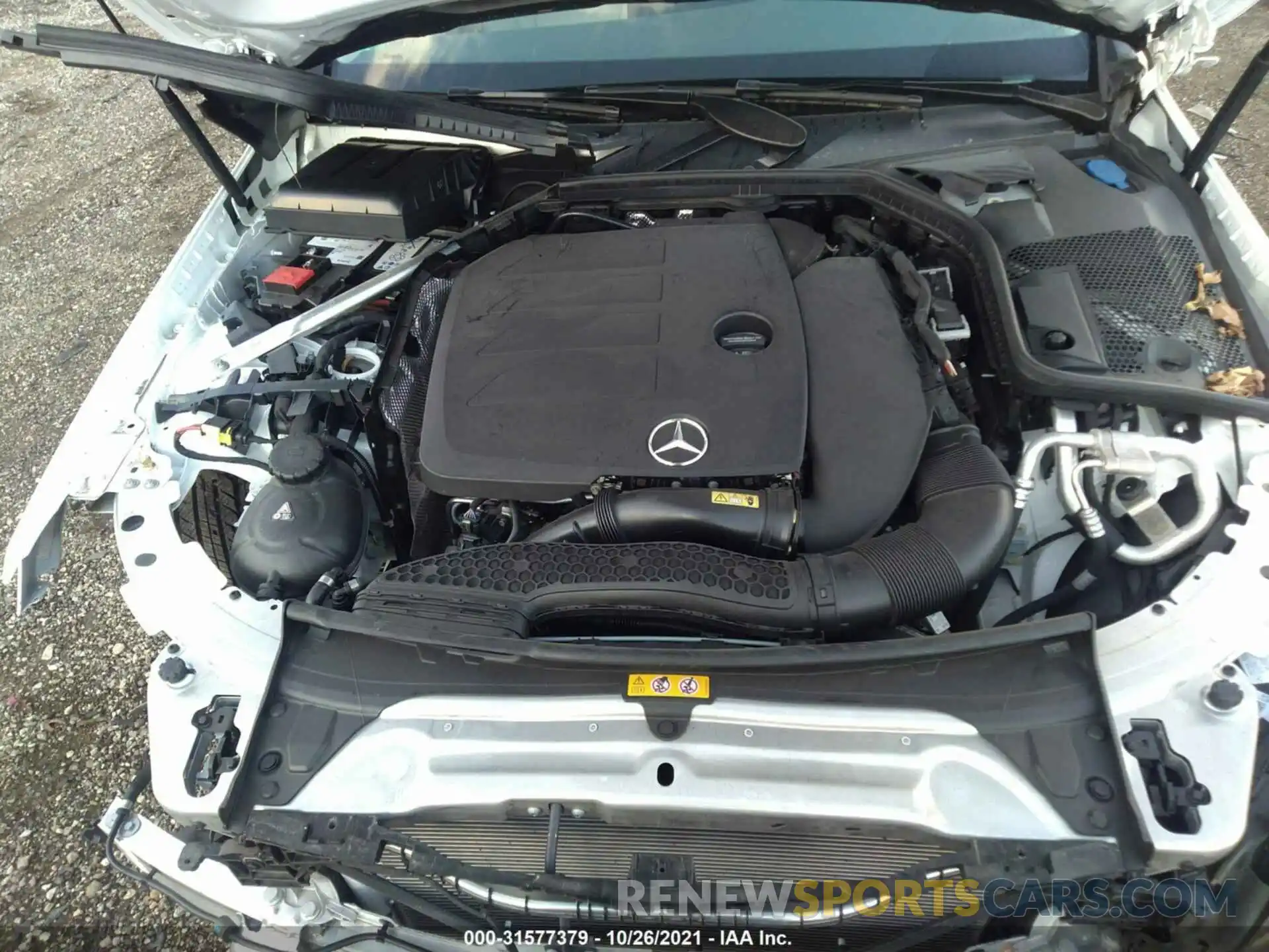 10 Photograph of a damaged car W1KWF8EB3MR632984 MERCEDES-BENZ C-CLASS 2021