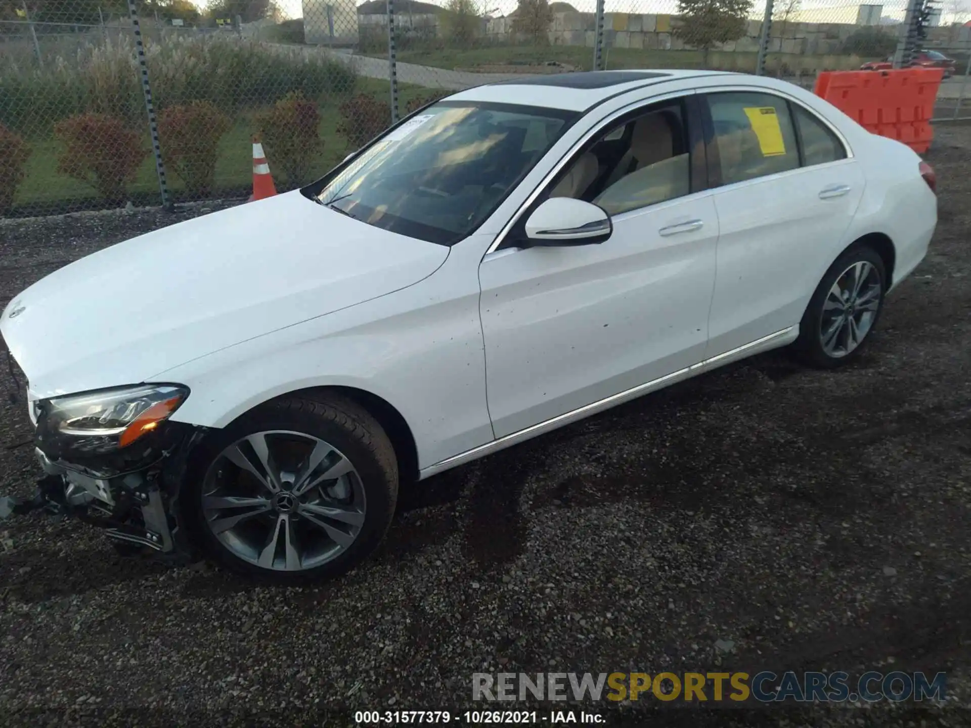 2 Photograph of a damaged car W1KWF8EB3MR632984 MERCEDES-BENZ C-CLASS 2021