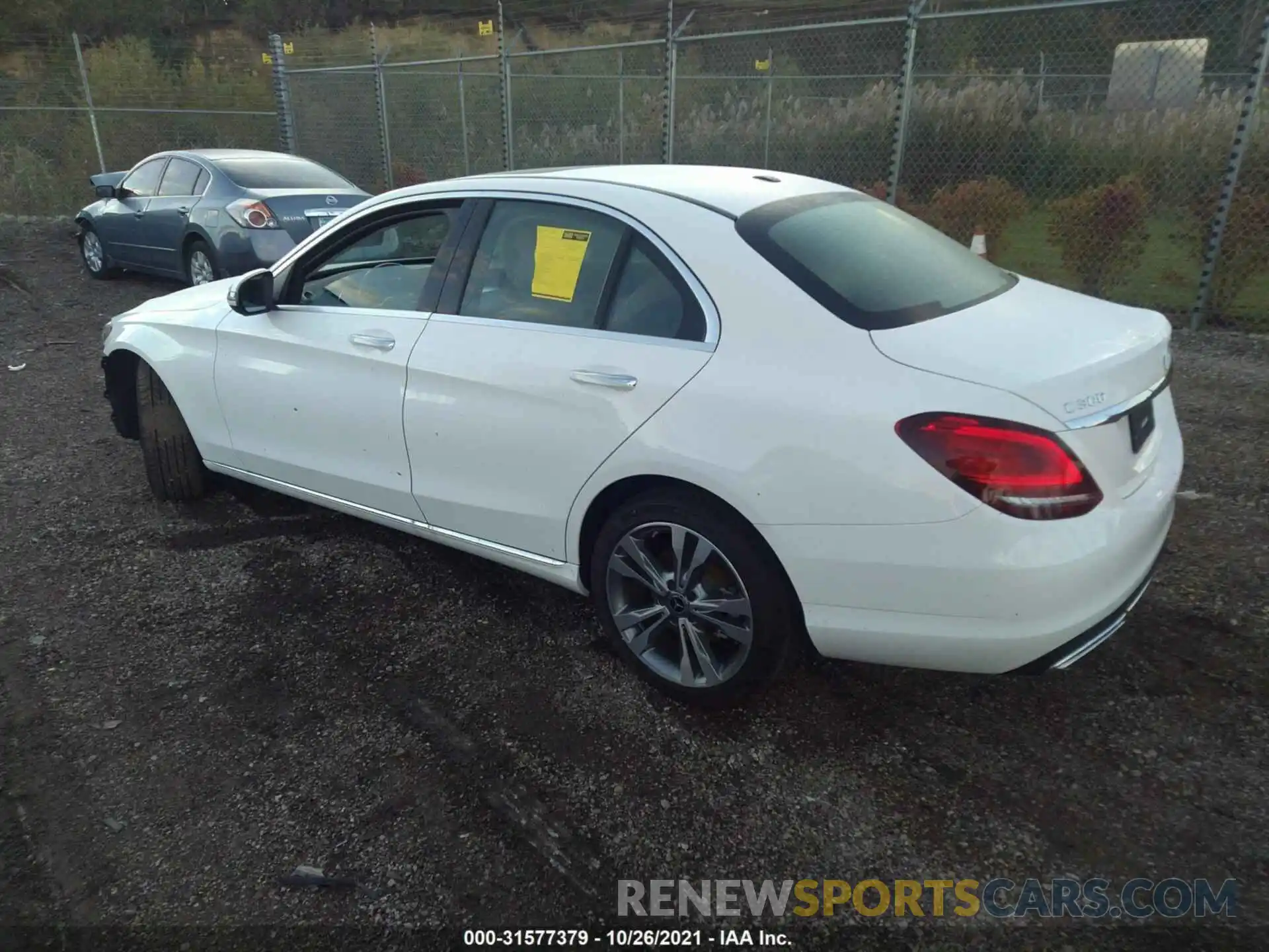 3 Photograph of a damaged car W1KWF8EB3MR632984 MERCEDES-BENZ C-CLASS 2021