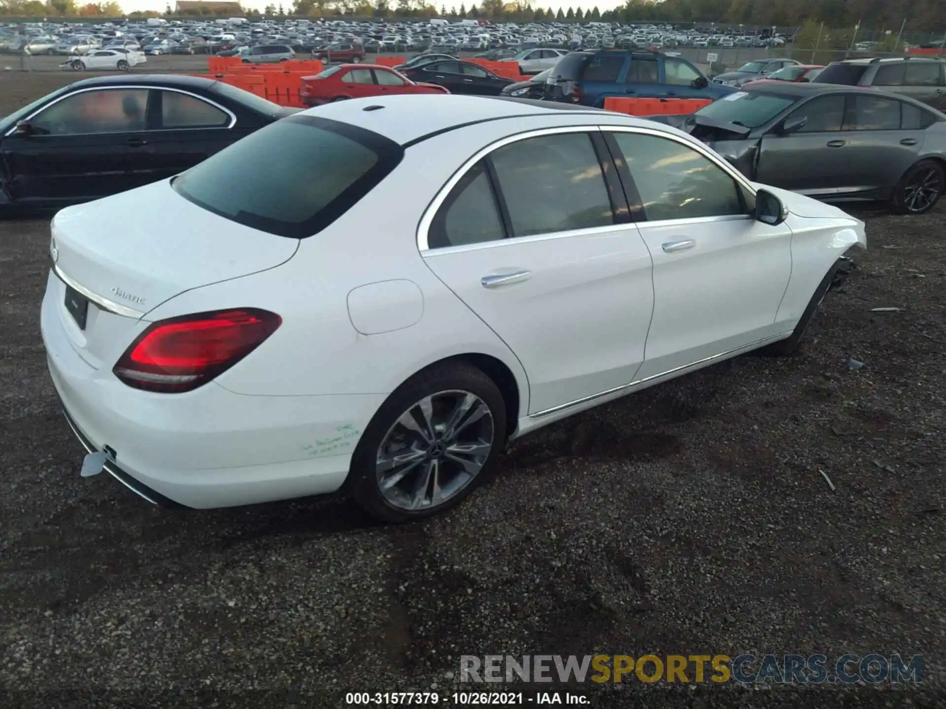 4 Photograph of a damaged car W1KWF8EB3MR632984 MERCEDES-BENZ C-CLASS 2021