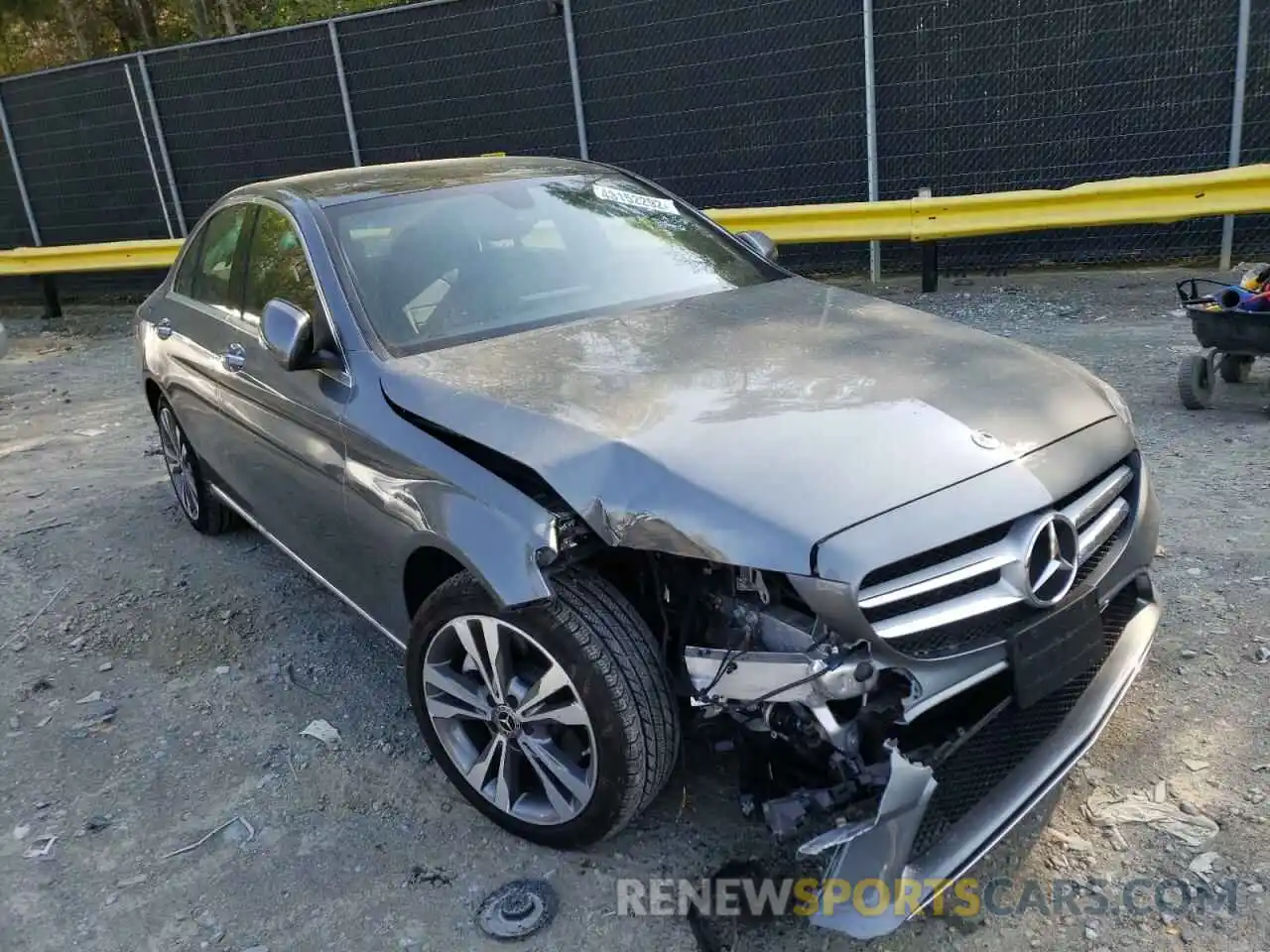 1 Photograph of a damaged car W1KWF8EB3MR643144 MERCEDES-BENZ C-CLASS 2021