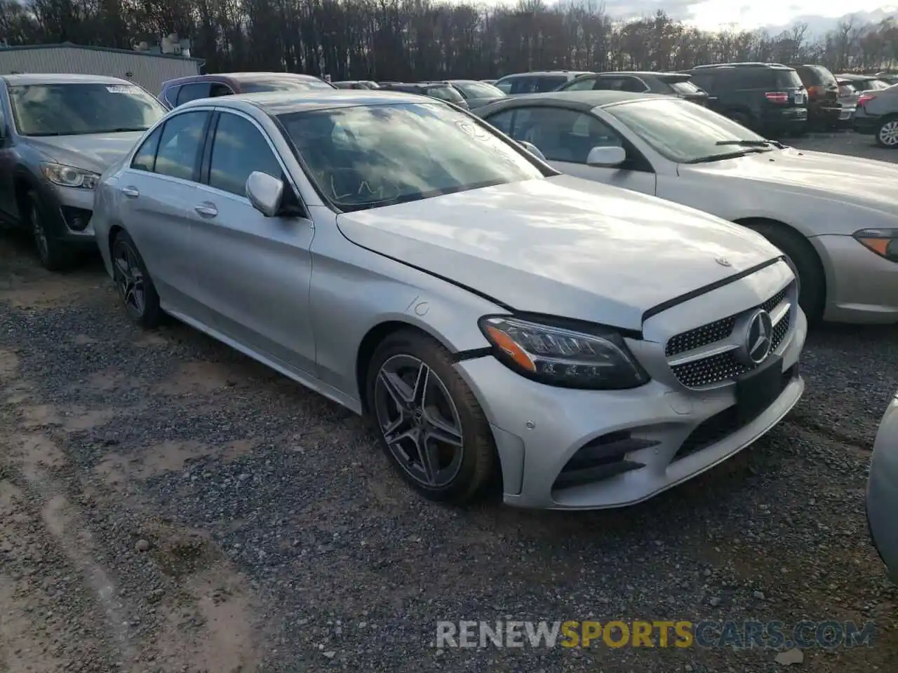 1 Photograph of a damaged car W1KWF8EB3MR643502 MERCEDES-BENZ C-CLASS 2021