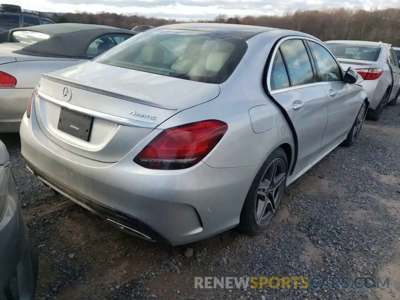 4 Photograph of a damaged car W1KWF8EB3MR643502 MERCEDES-BENZ C-CLASS 2021