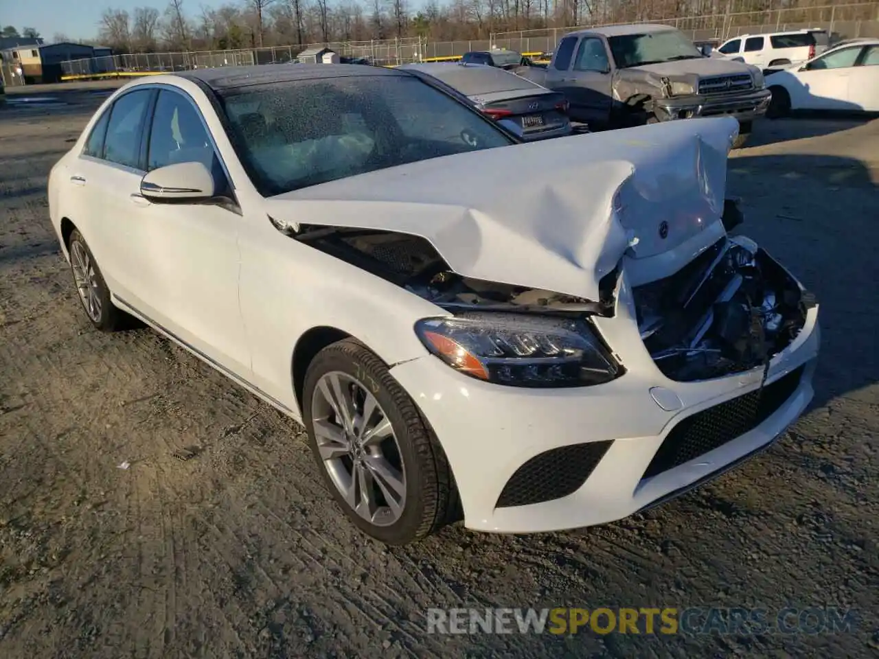 1 Photograph of a damaged car W1KWF8EB3MR644178 MERCEDES-BENZ C-CLASS 2021