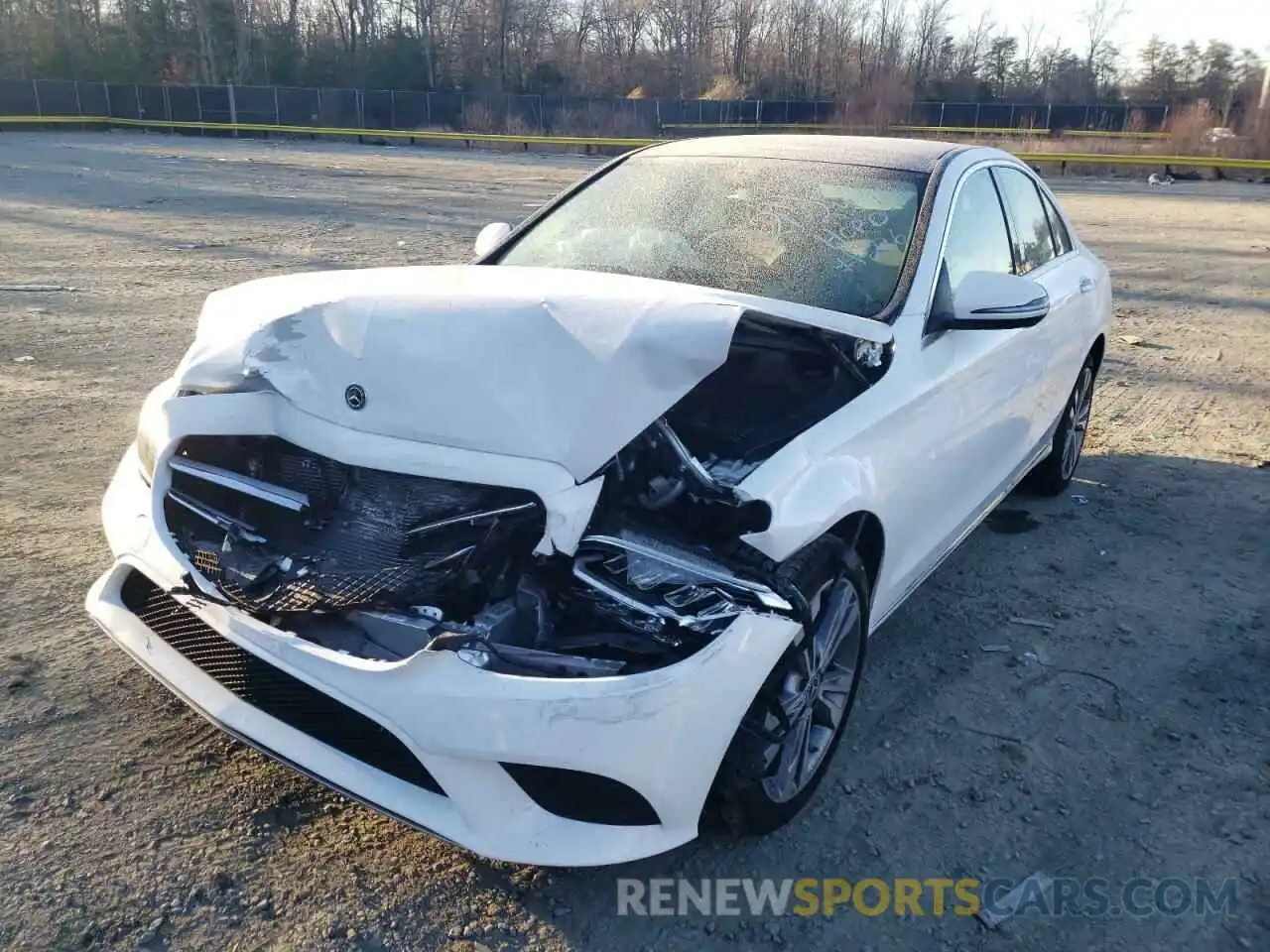 2 Photograph of a damaged car W1KWF8EB3MR644178 MERCEDES-BENZ C-CLASS 2021