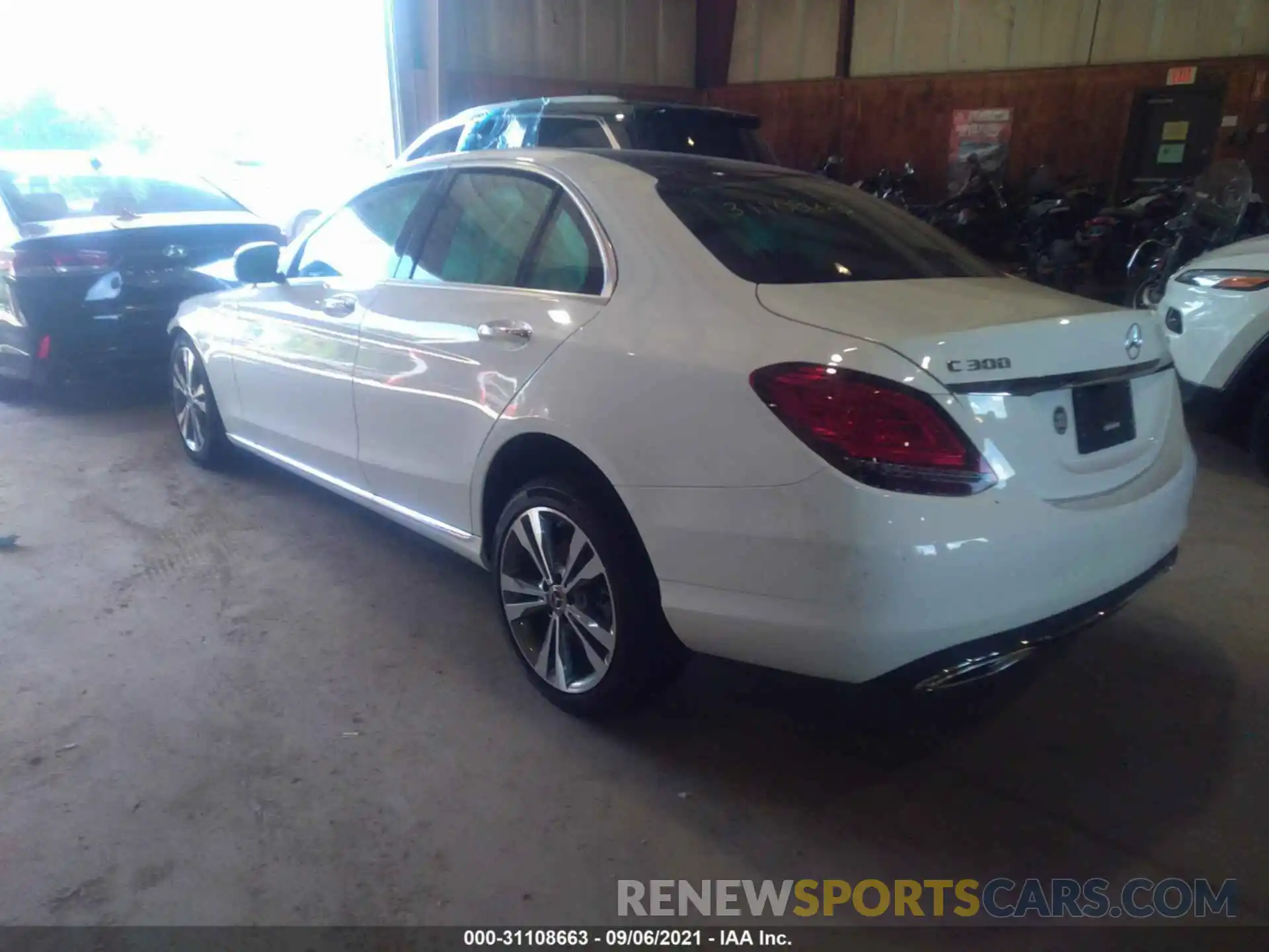 3 Photograph of a damaged car W1KWF8EB3MR646416 MERCEDES-BENZ C-CLASS 2021