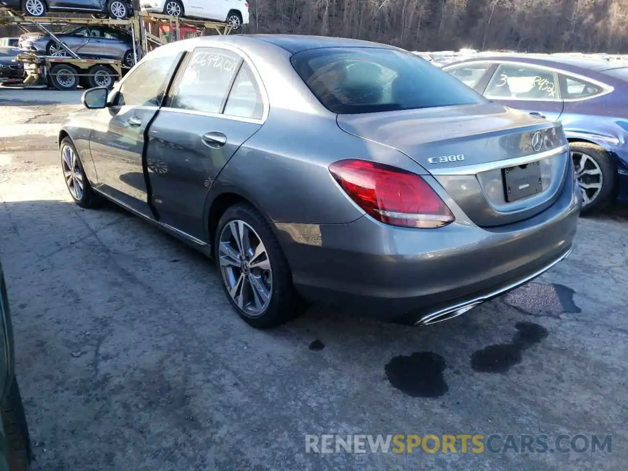 3 Photograph of a damaged car W1KWF8EB3MR648618 MERCEDES-BENZ C-CLASS 2021