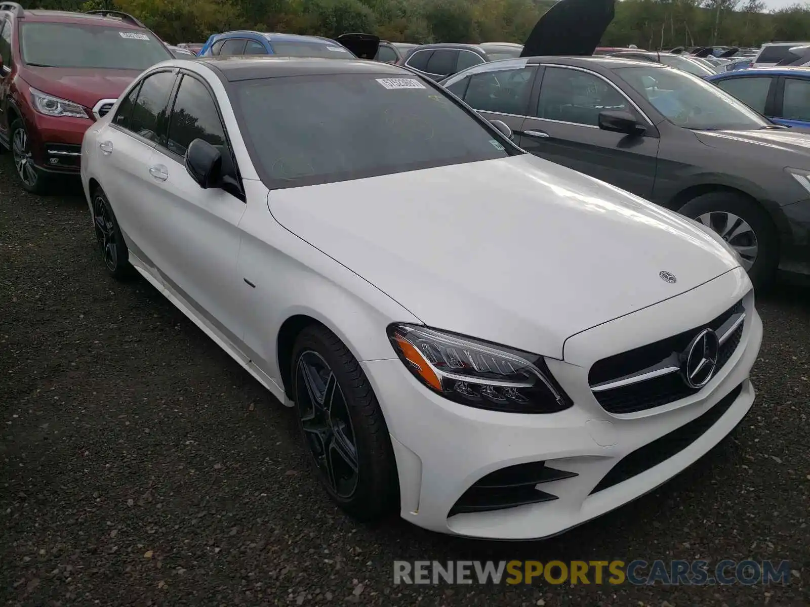 1 Photograph of a damaged car W1KWF8EB3MR649428 MERCEDES-BENZ C-CLASS 2021