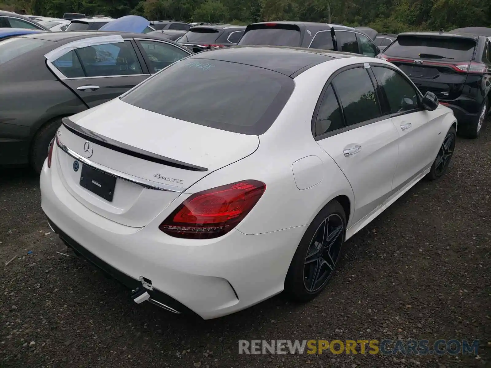 4 Photograph of a damaged car W1KWF8EB3MR649428 MERCEDES-BENZ C-CLASS 2021