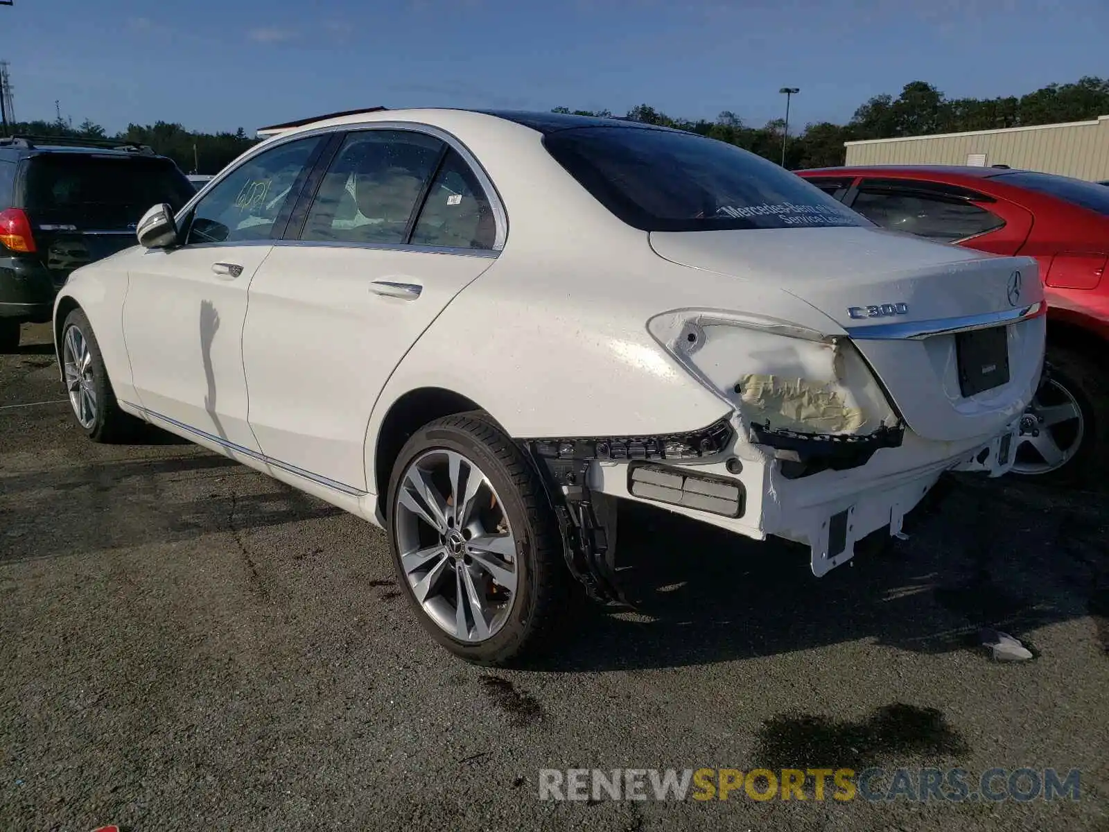 3 Photograph of a damaged car W1KWF8EB4MR609343 MERCEDES-BENZ C-CLASS 2021