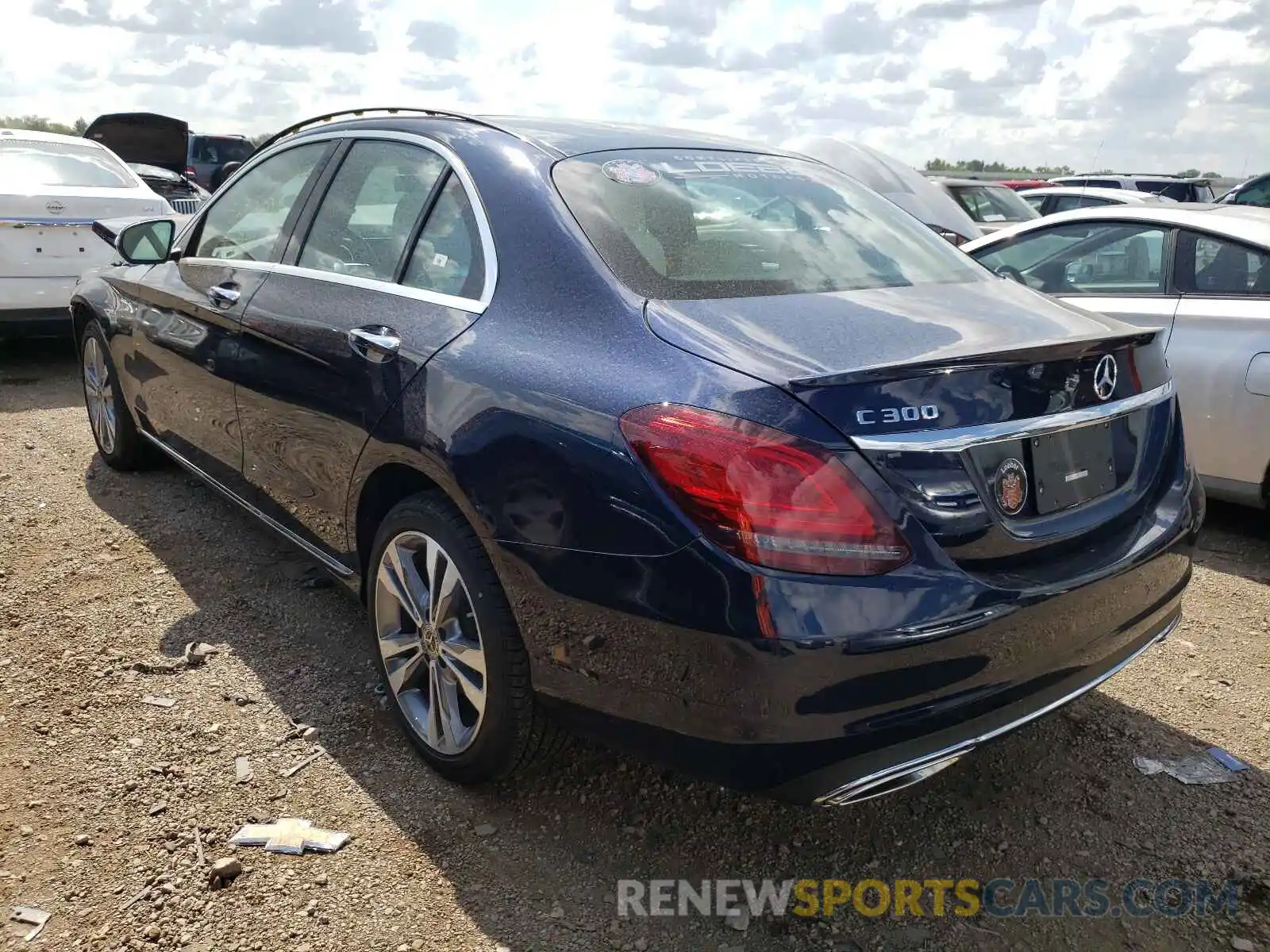 3 Photograph of a damaged car W1KWF8EB4MR615420 MERCEDES-BENZ C-CLASS 2021