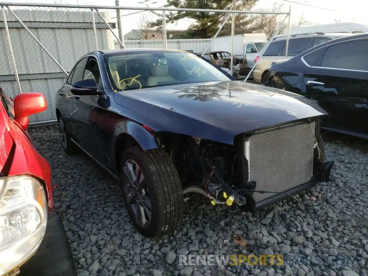 1 Photograph of a damaged car W1KWF8EB4MR615501 MERCEDES-BENZ C-CLASS 2021