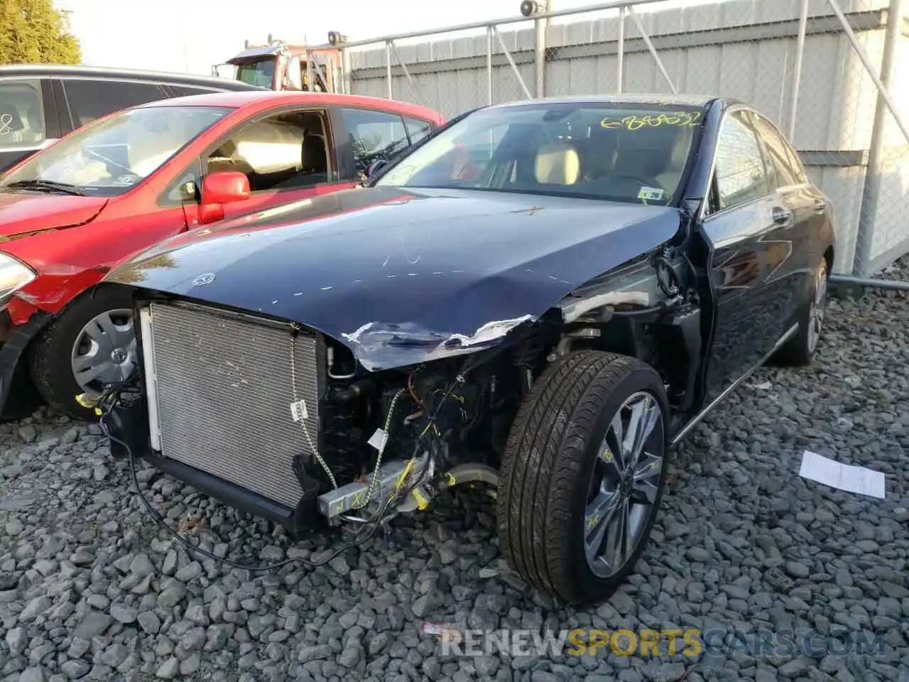 2 Photograph of a damaged car W1KWF8EB4MR615501 MERCEDES-BENZ C-CLASS 2021