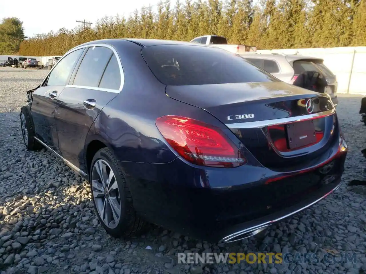 3 Photograph of a damaged car W1KWF8EB4MR615501 MERCEDES-BENZ C-CLASS 2021