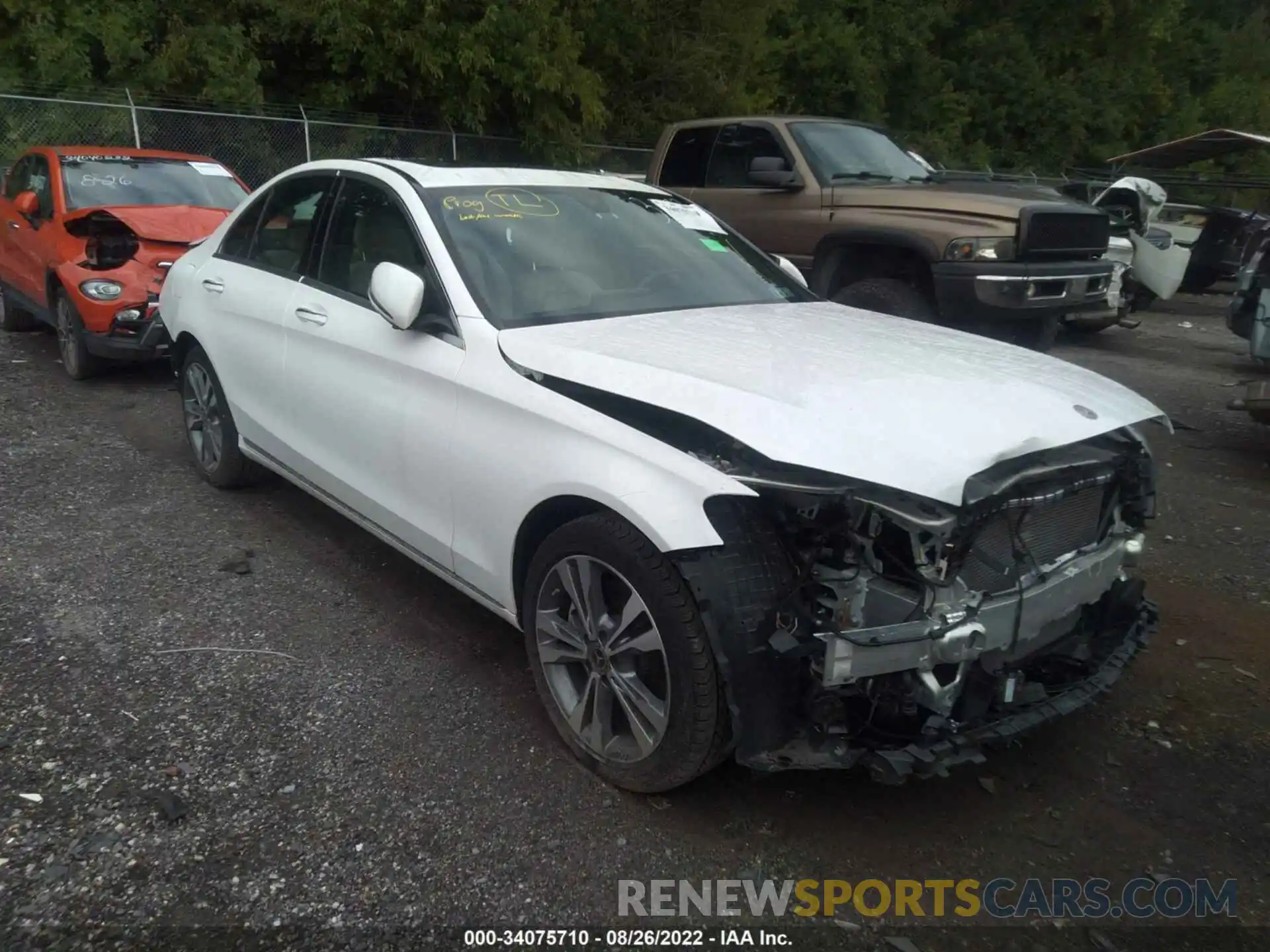 1 Photograph of a damaged car W1KWF8EB4MR633593 MERCEDES-BENZ C-CLASS 2021