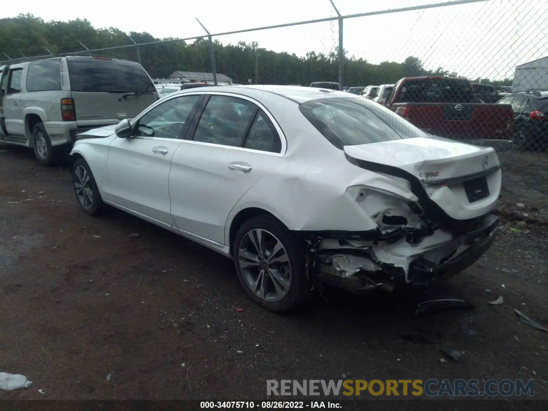 3 Photograph of a damaged car W1KWF8EB4MR633593 MERCEDES-BENZ C-CLASS 2021