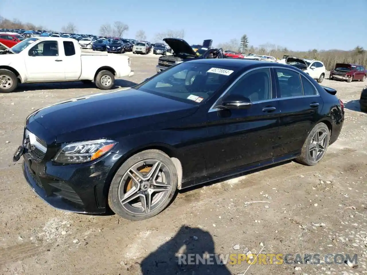 1 Photograph of a damaged car W1KWF8EB4MR645453 MERCEDES-BENZ C-CLASS 2021