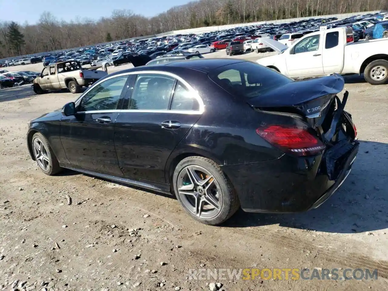 2 Photograph of a damaged car W1KWF8EB4MR645453 MERCEDES-BENZ C-CLASS 2021