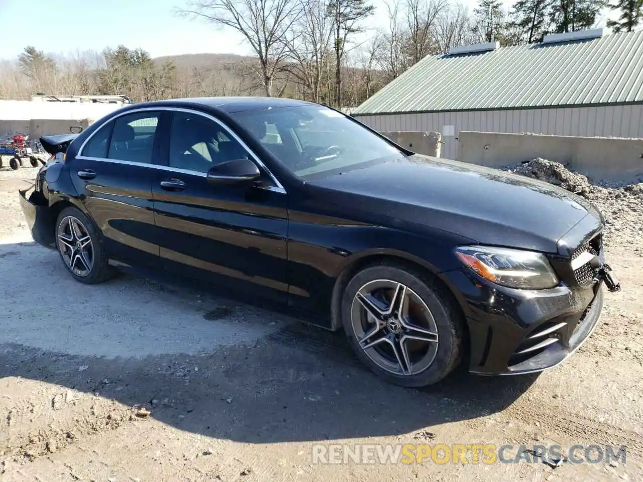 4 Photograph of a damaged car W1KWF8EB4MR645453 MERCEDES-BENZ C-CLASS 2021