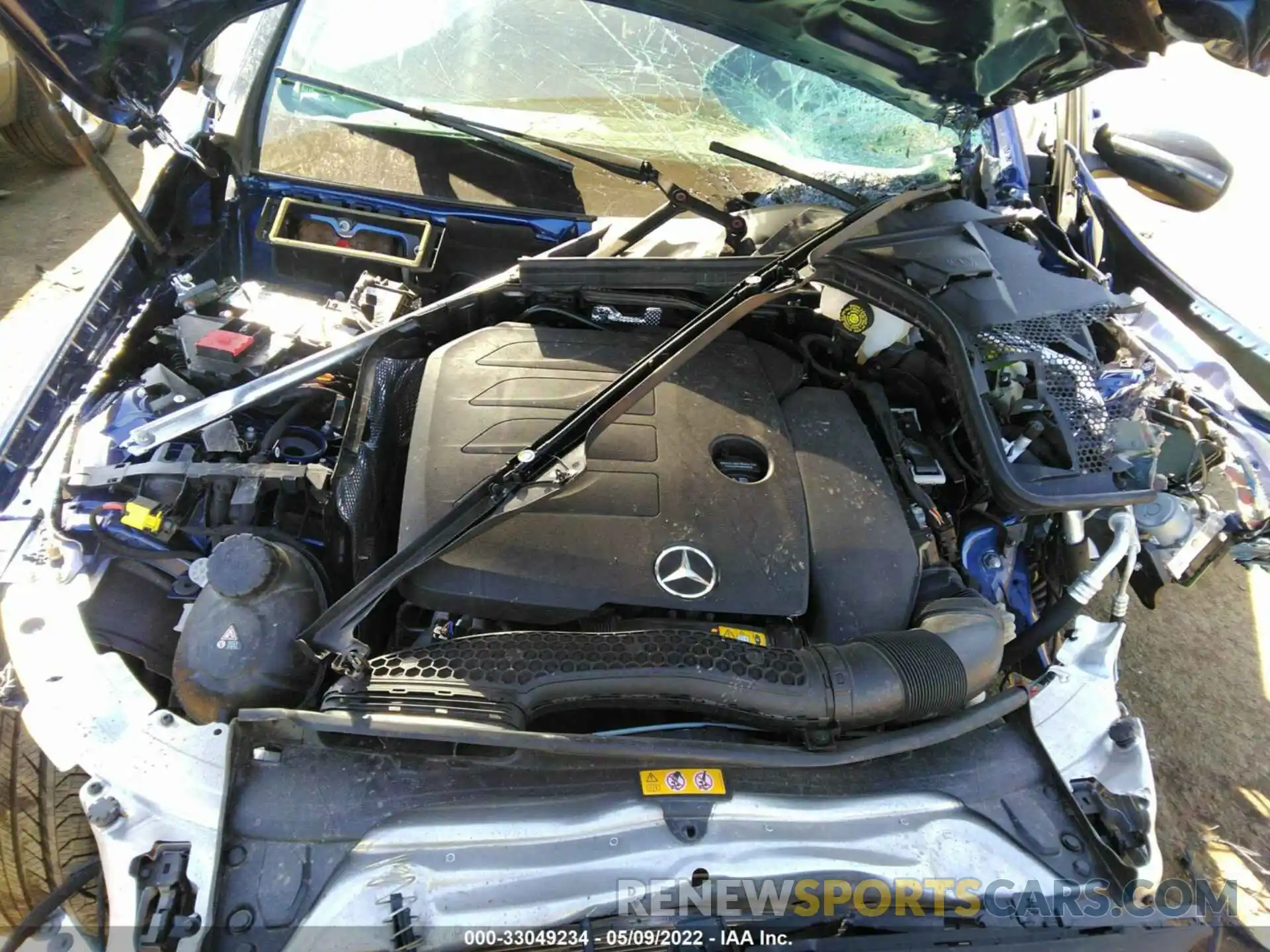 10 Photograph of a damaged car W1KWF8EB4MR648675 MERCEDES-BENZ C-CLASS 2021