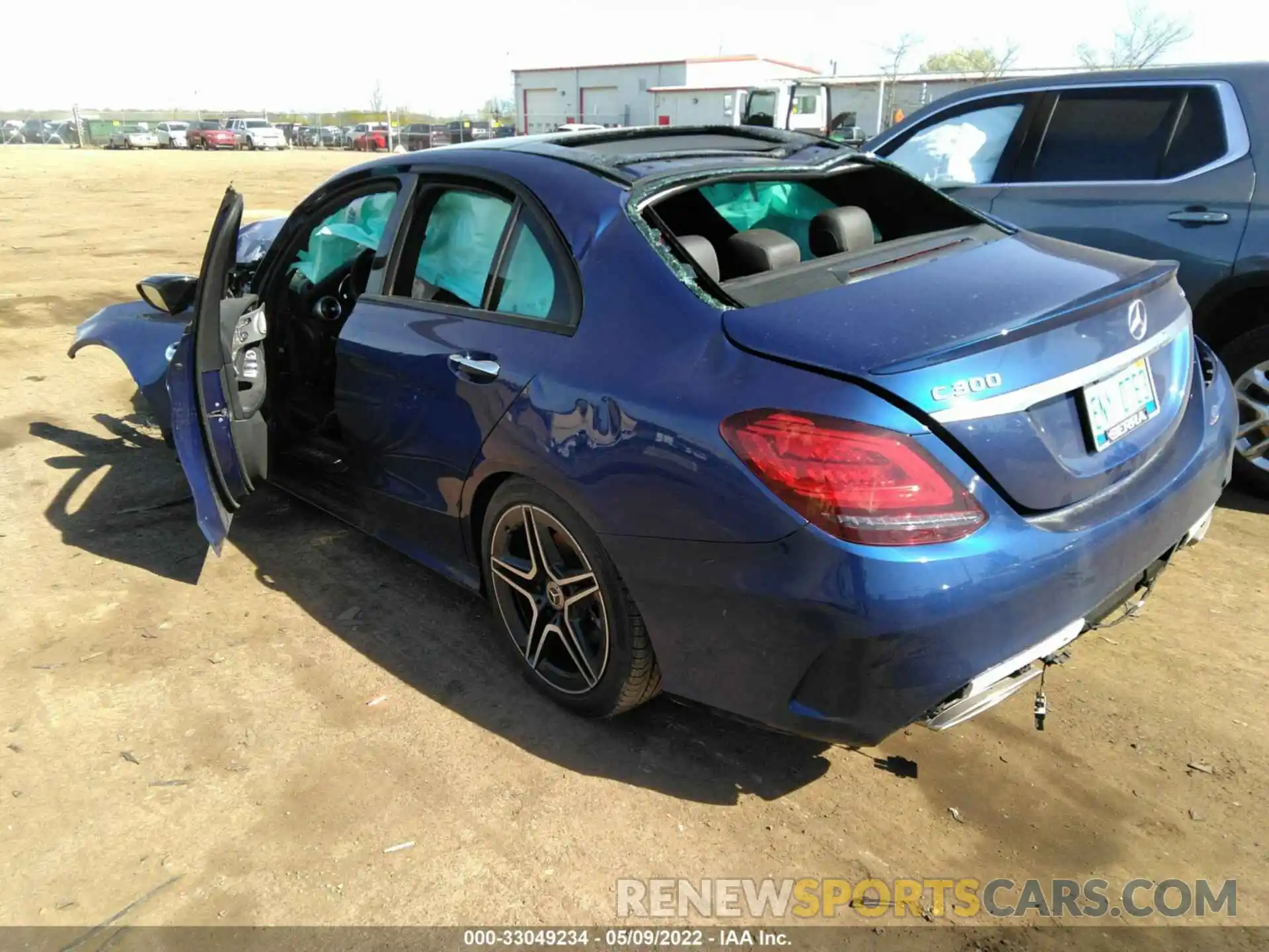 3 Photograph of a damaged car W1KWF8EB4MR648675 MERCEDES-BENZ C-CLASS 2021