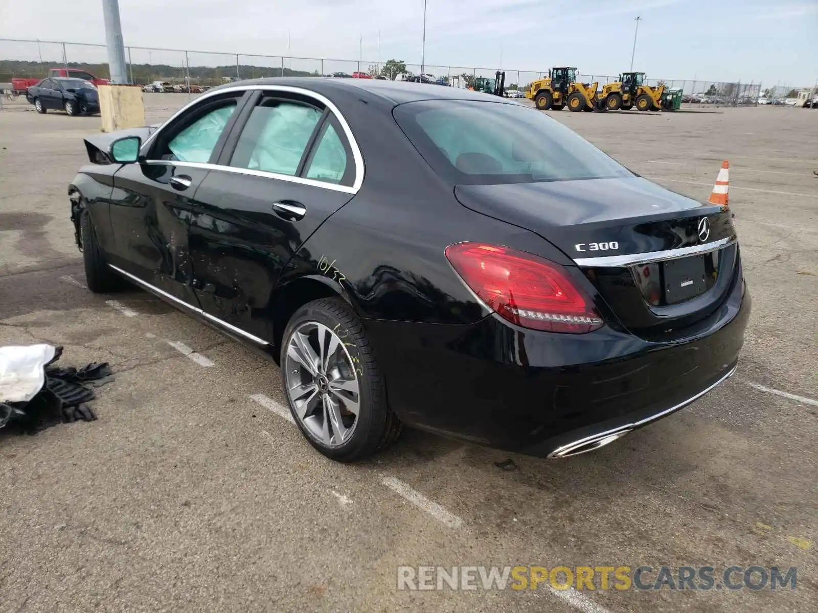 3 Photograph of a damaged car W1KWF8EB4MR649468 MERCEDES-BENZ C-CLASS 2021