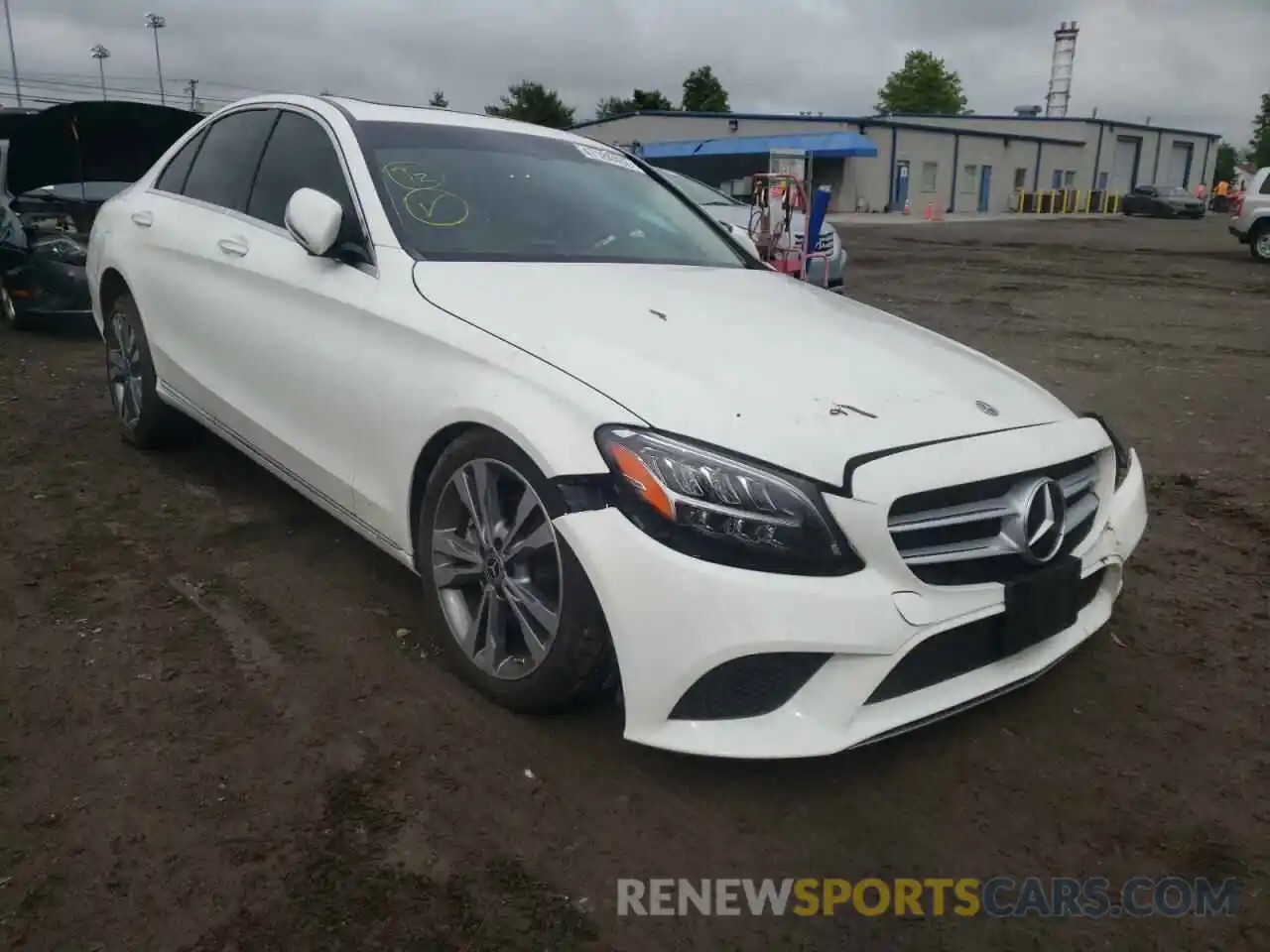 1 Photograph of a damaged car W1KWF8EB5MR619993 MERCEDES-BENZ C-CLASS 2021