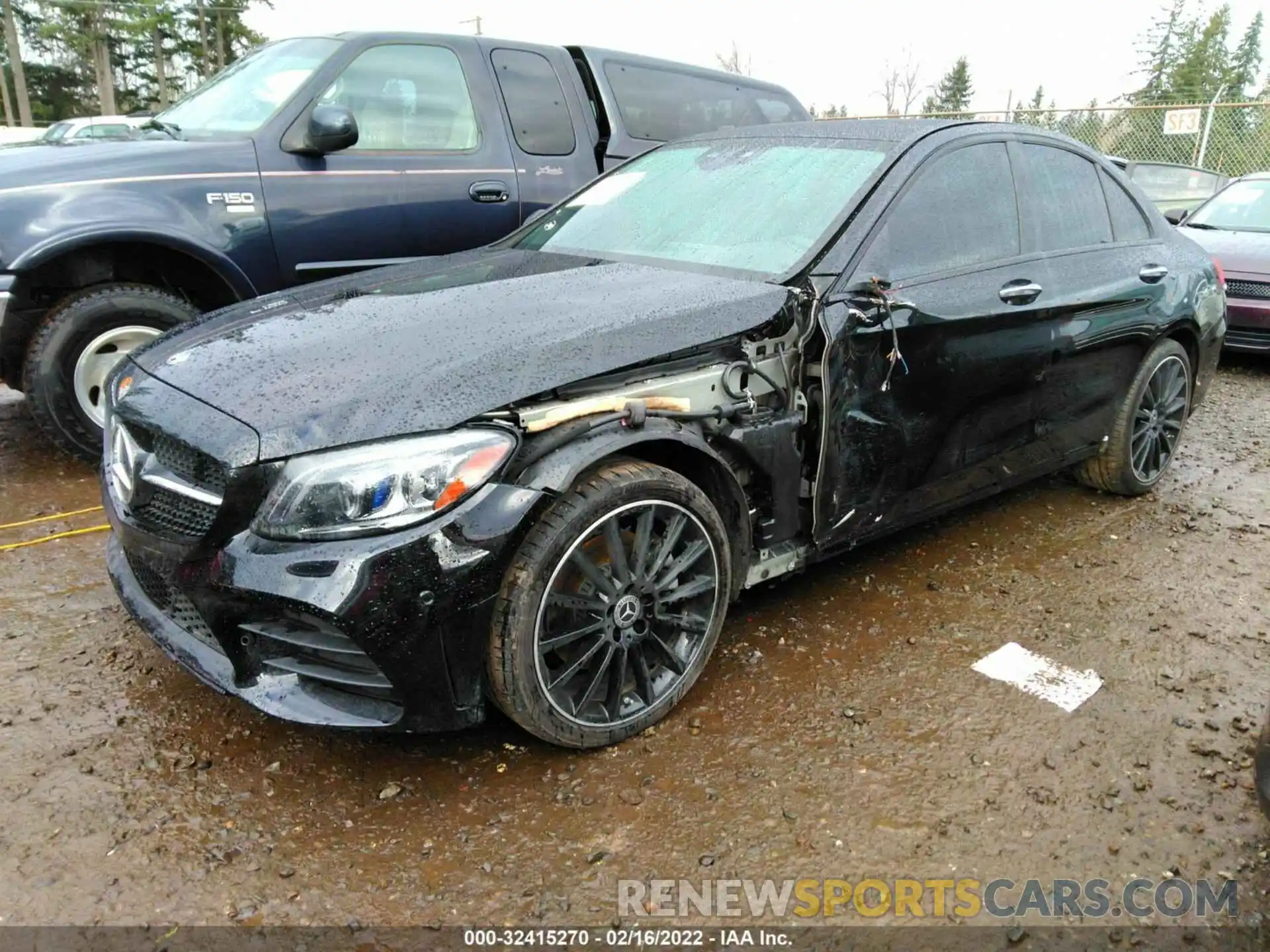 2 Photograph of a damaged car W1KWF8EB5MR631223 MERCEDES-BENZ C-CLASS 2021