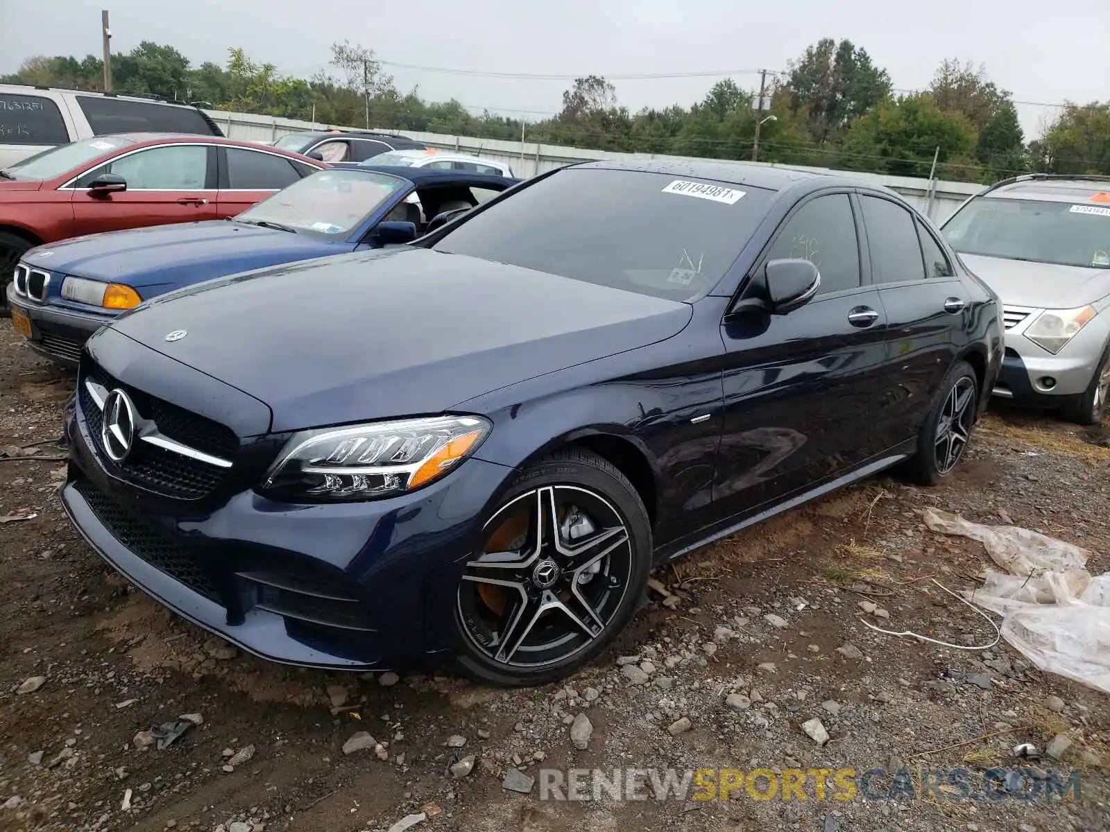 2 Photograph of a damaged car W1KWF8EB5MR634235 MERCEDES-BENZ C-CLASS 2021