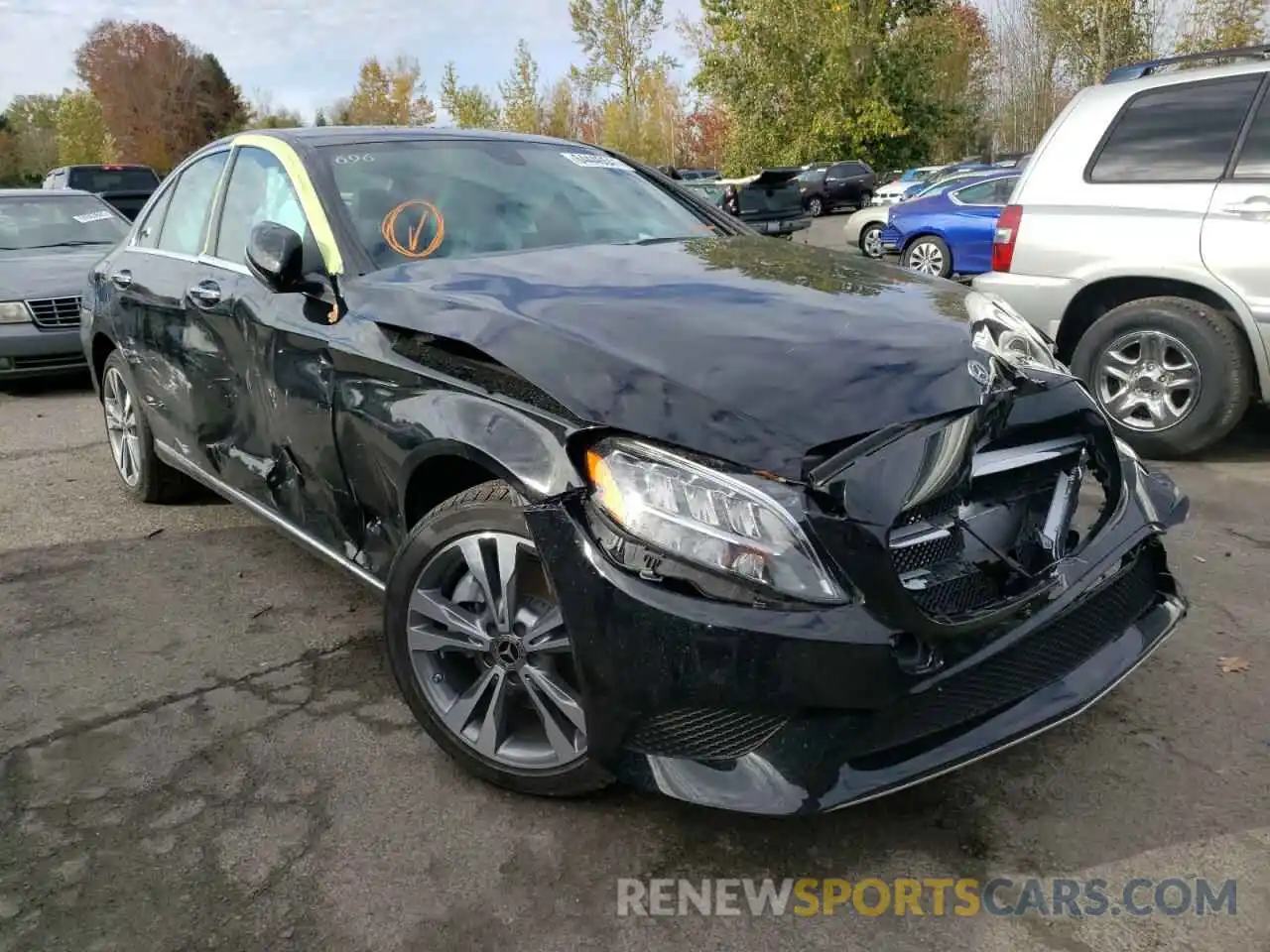 1 Photograph of a damaged car W1KWF8EB5MR634476 MERCEDES-BENZ C-CLASS 2021