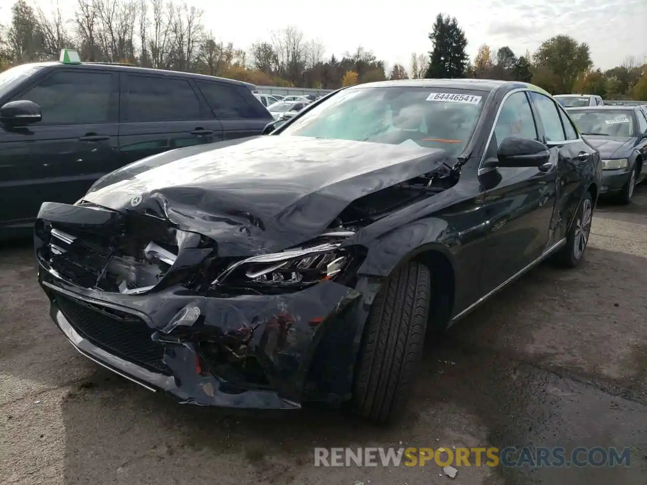 2 Photograph of a damaged car W1KWF8EB5MR634476 MERCEDES-BENZ C-CLASS 2021