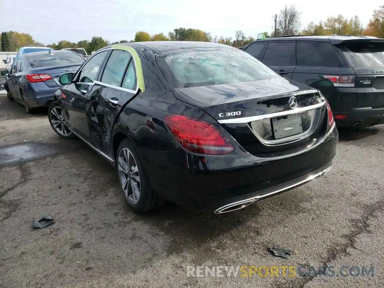 3 Photograph of a damaged car W1KWF8EB5MR634476 MERCEDES-BENZ C-CLASS 2021