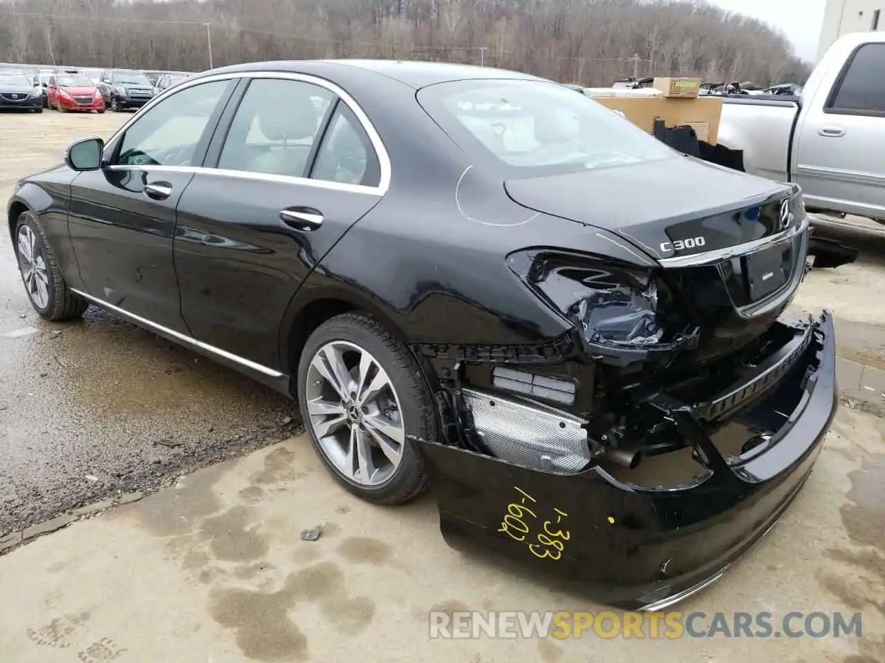 3 Photograph of a damaged car W1KWF8EB5MR639757 MERCEDES-BENZ C-CLASS 2021