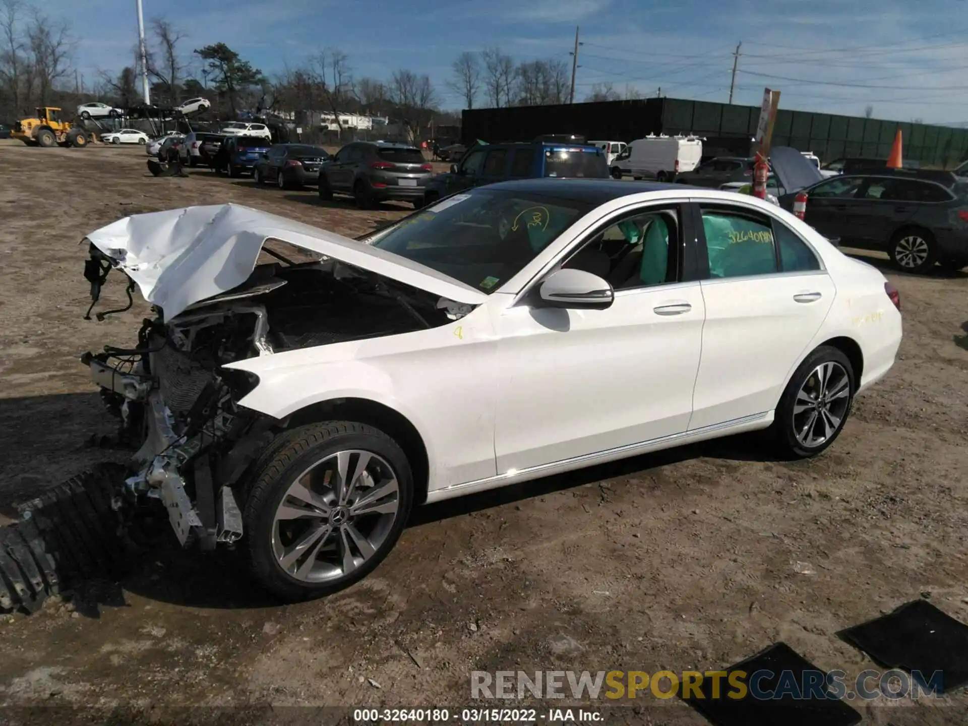 2 Photograph of a damaged car W1KWF8EB5MR643016 MERCEDES-BENZ C-CLASS 2021